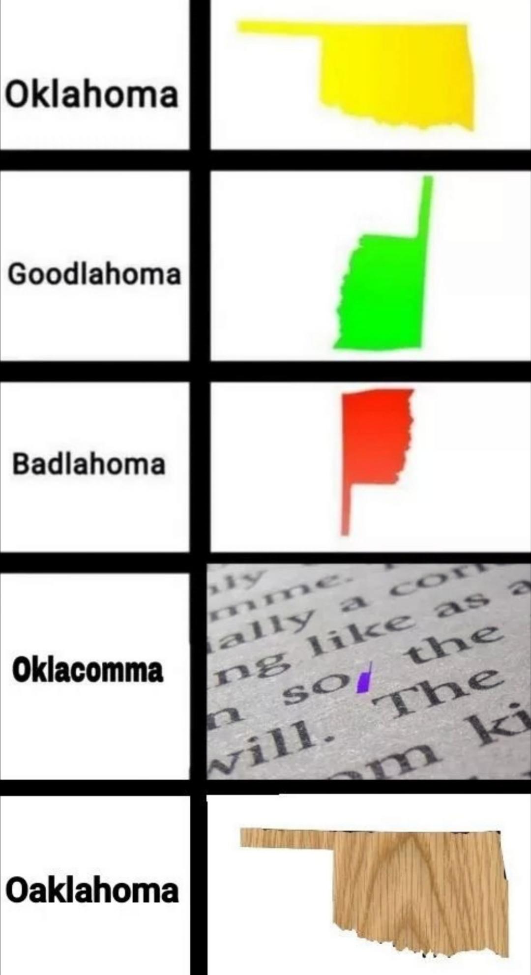 Oklahoma! r/memes