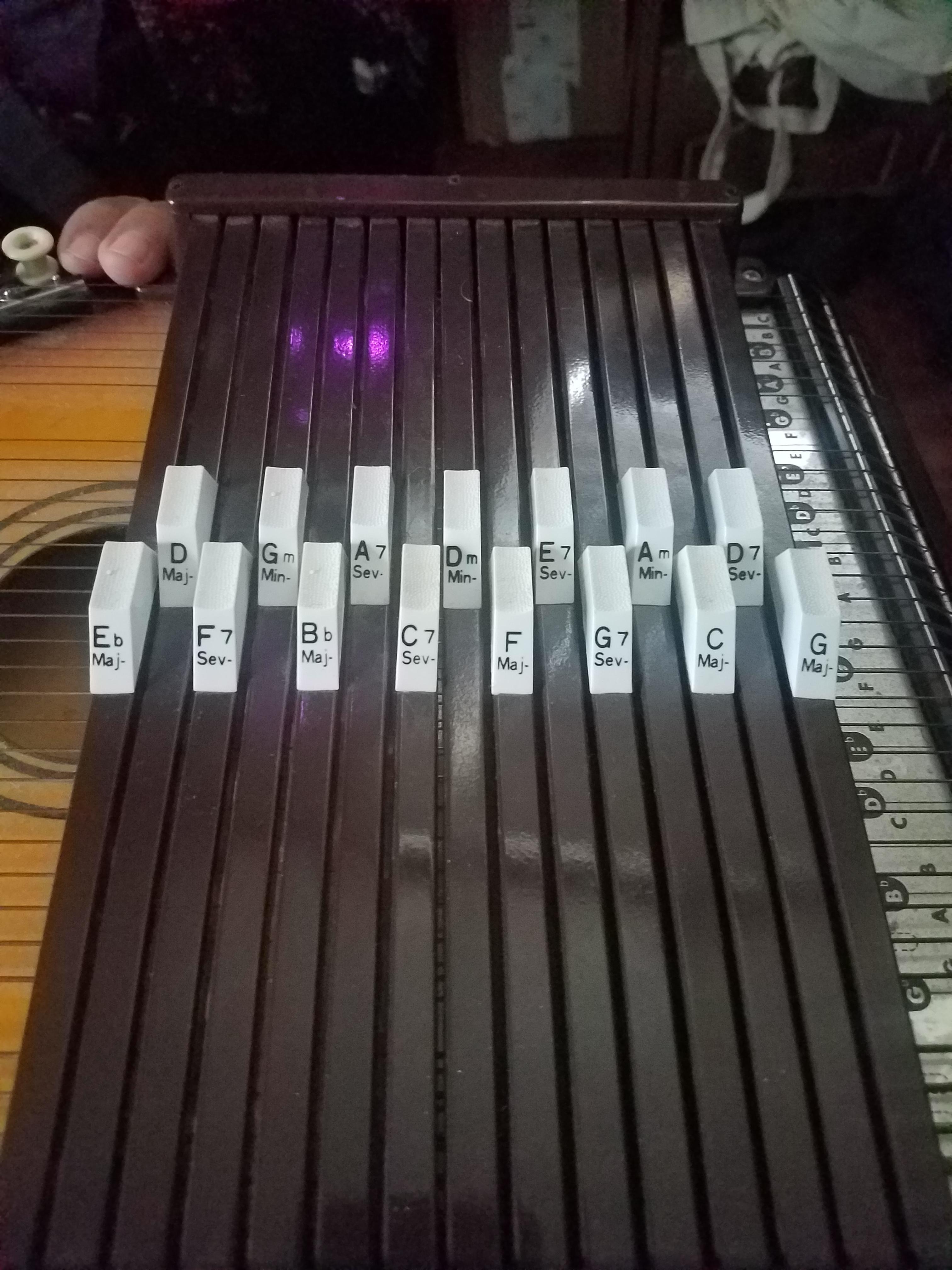 So I'm working with a 15 chord harp having a great time. Can you