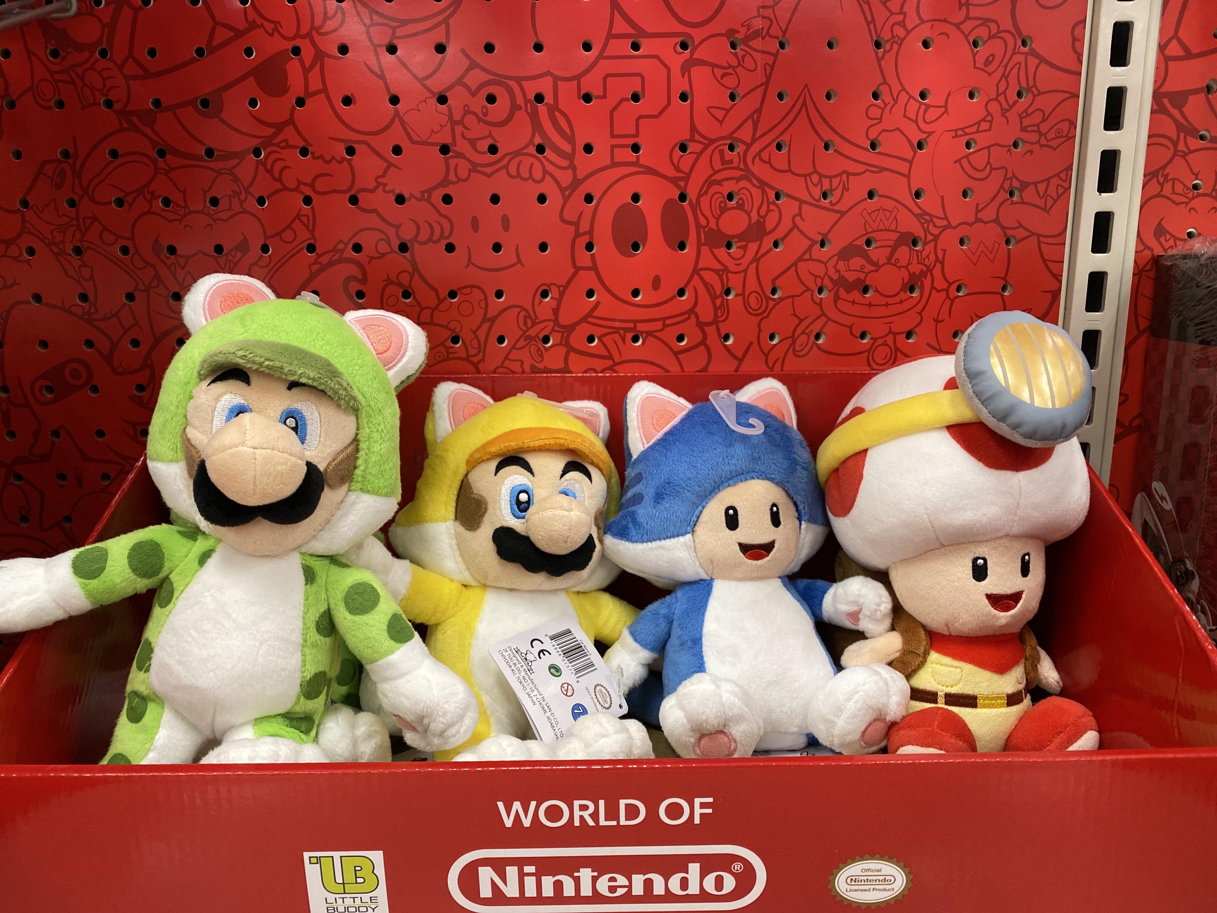 Super Mario 3D World plushes spotted at Target before release of the