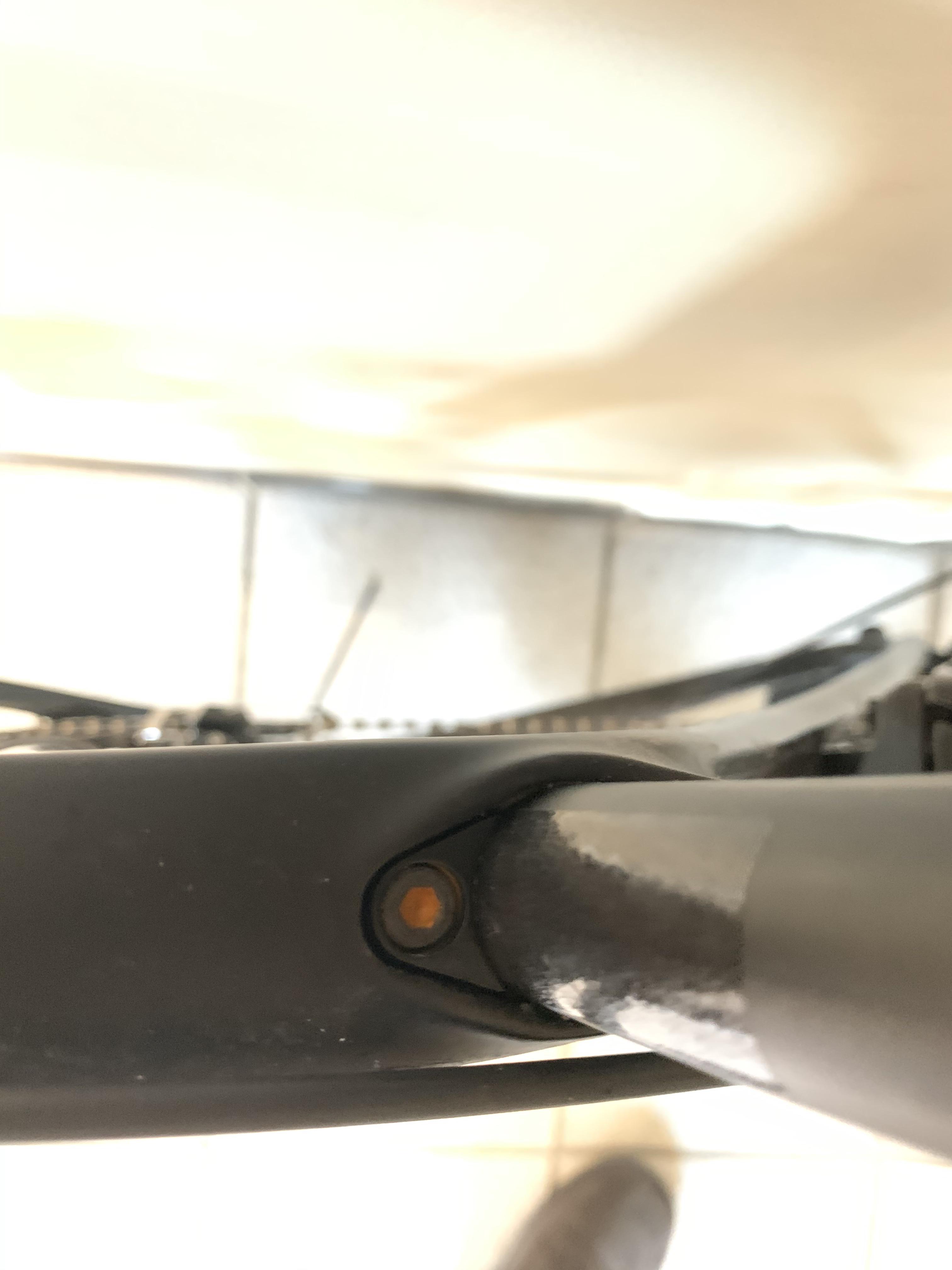 Rusting bolt problem on new bike, do I have to replace this or can I