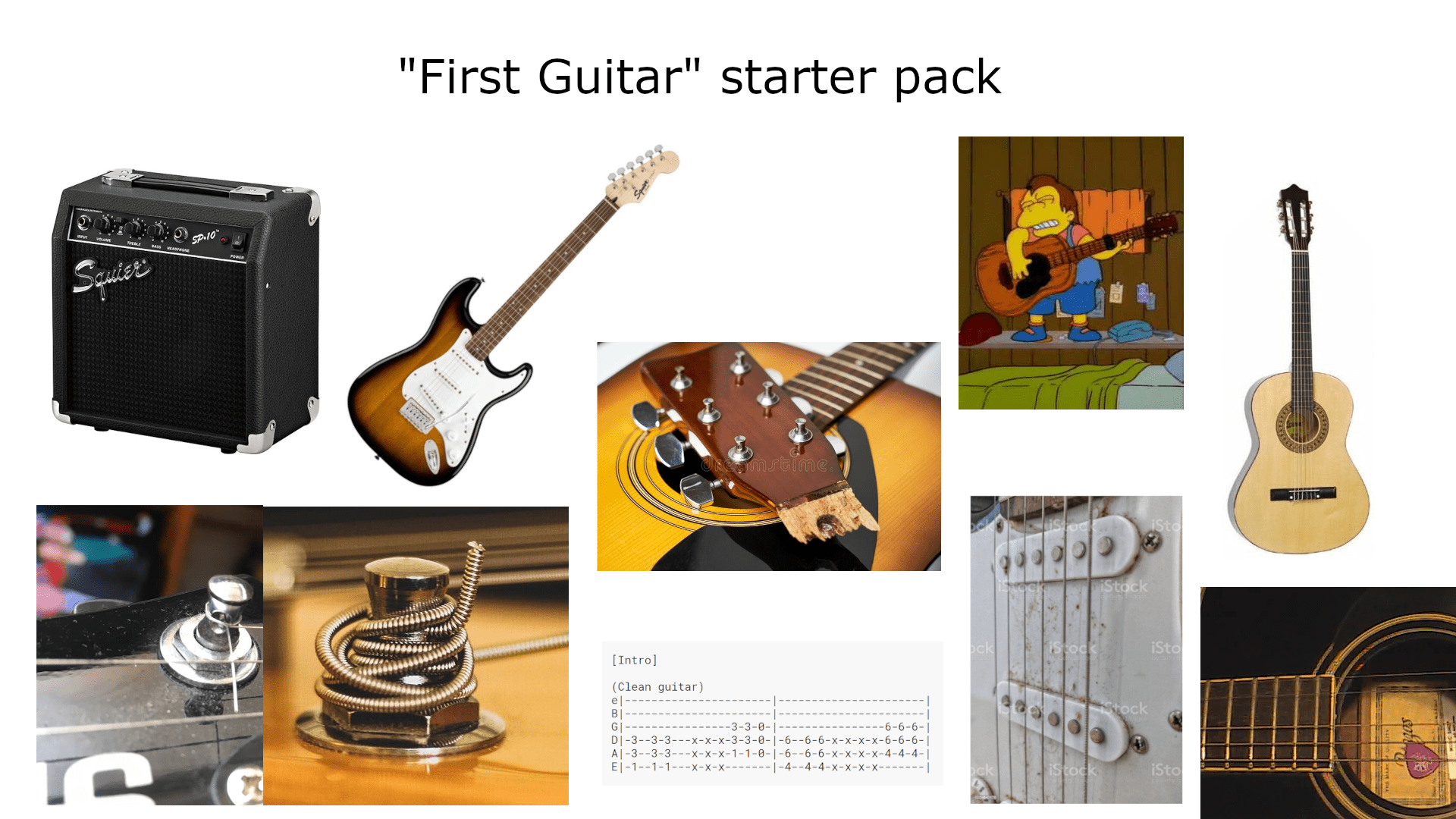First Guitar Starter Pack r/starterpacks