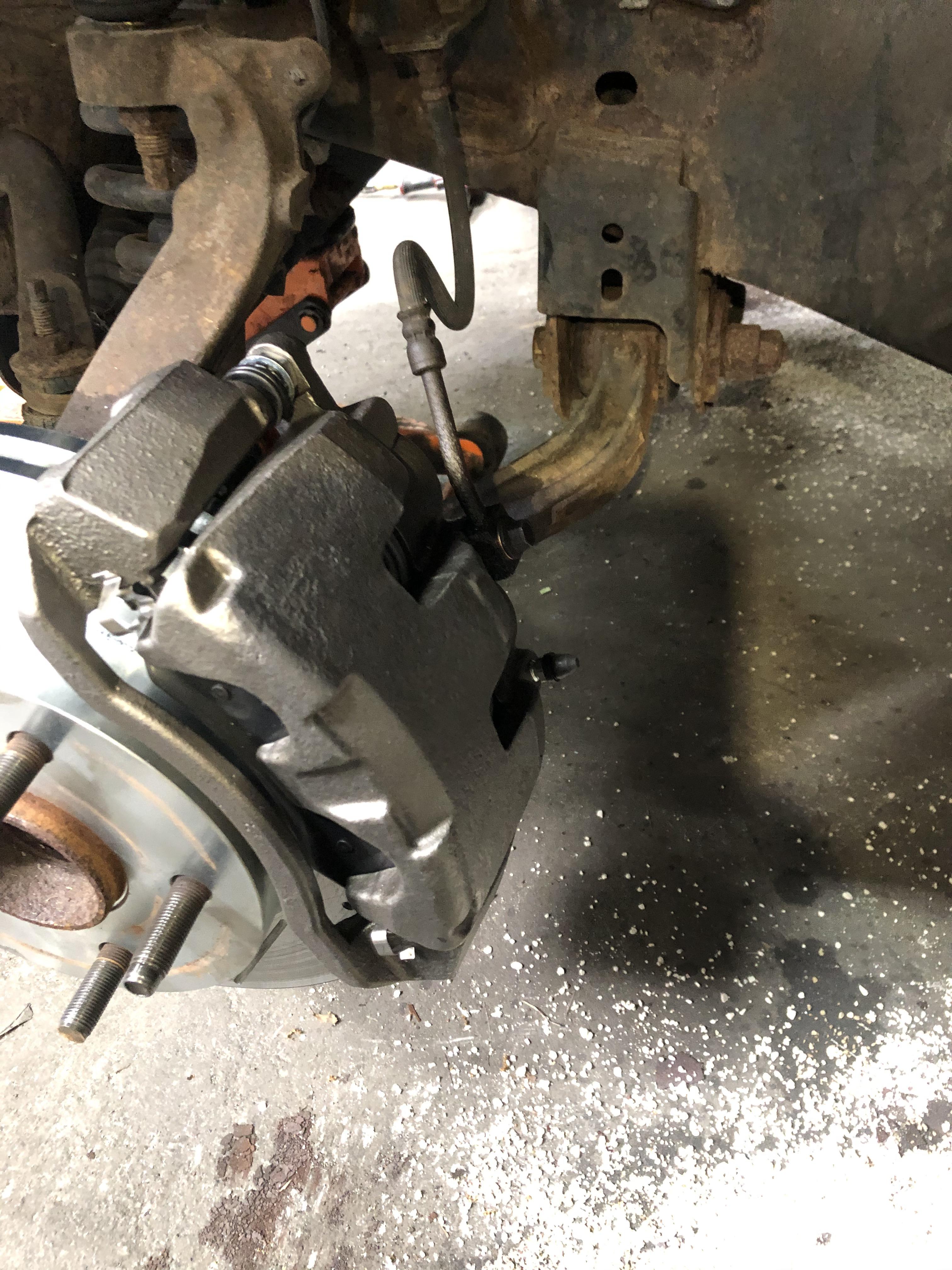 Brakes feel spongy....