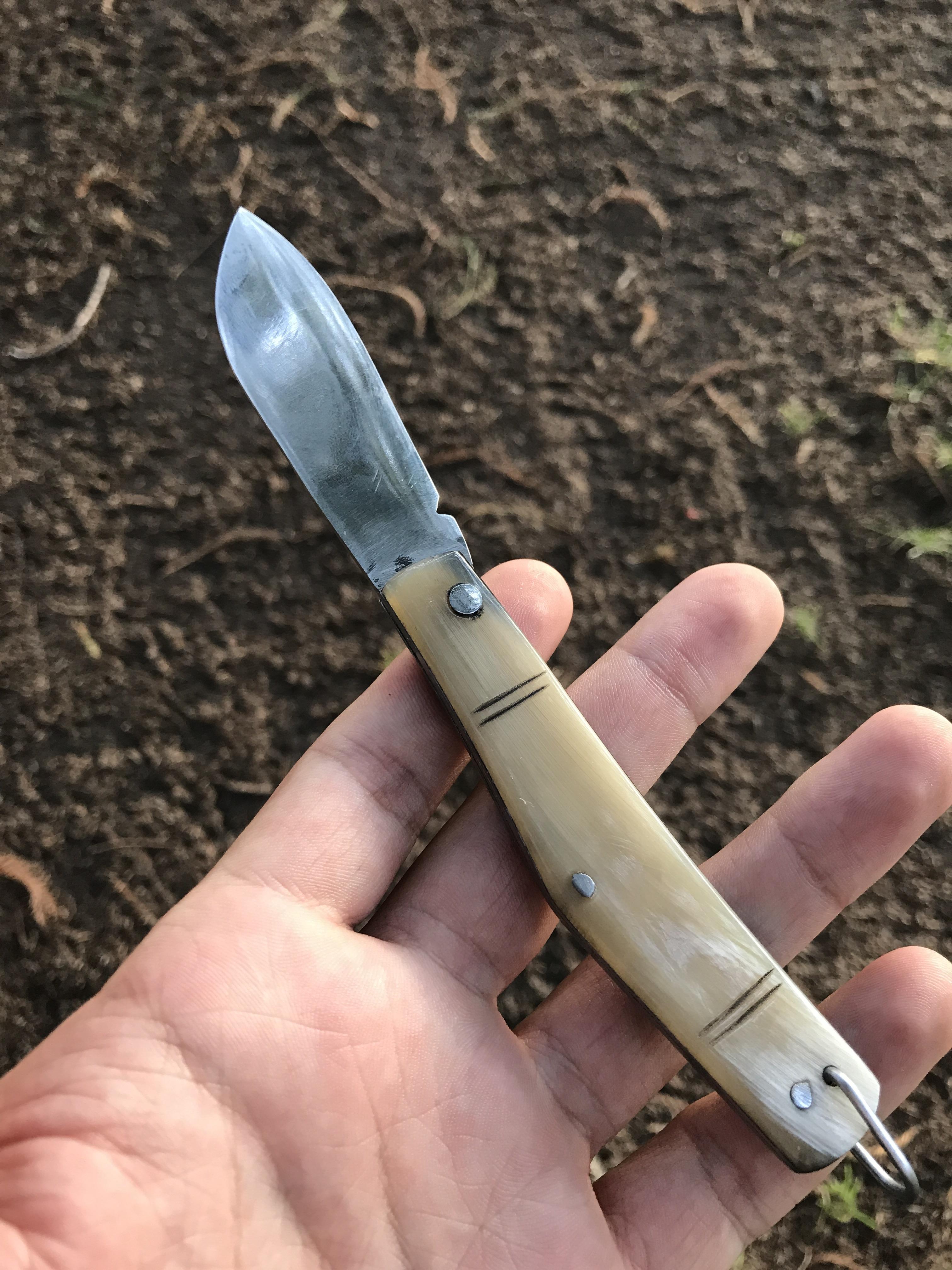 The first knife I’ve made. I’m very proud r/knives