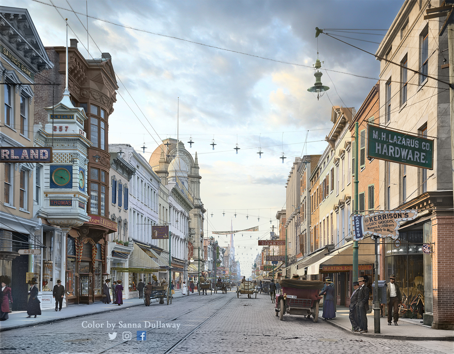 King Street, Charleston, South Carolina in the year 1910 r
