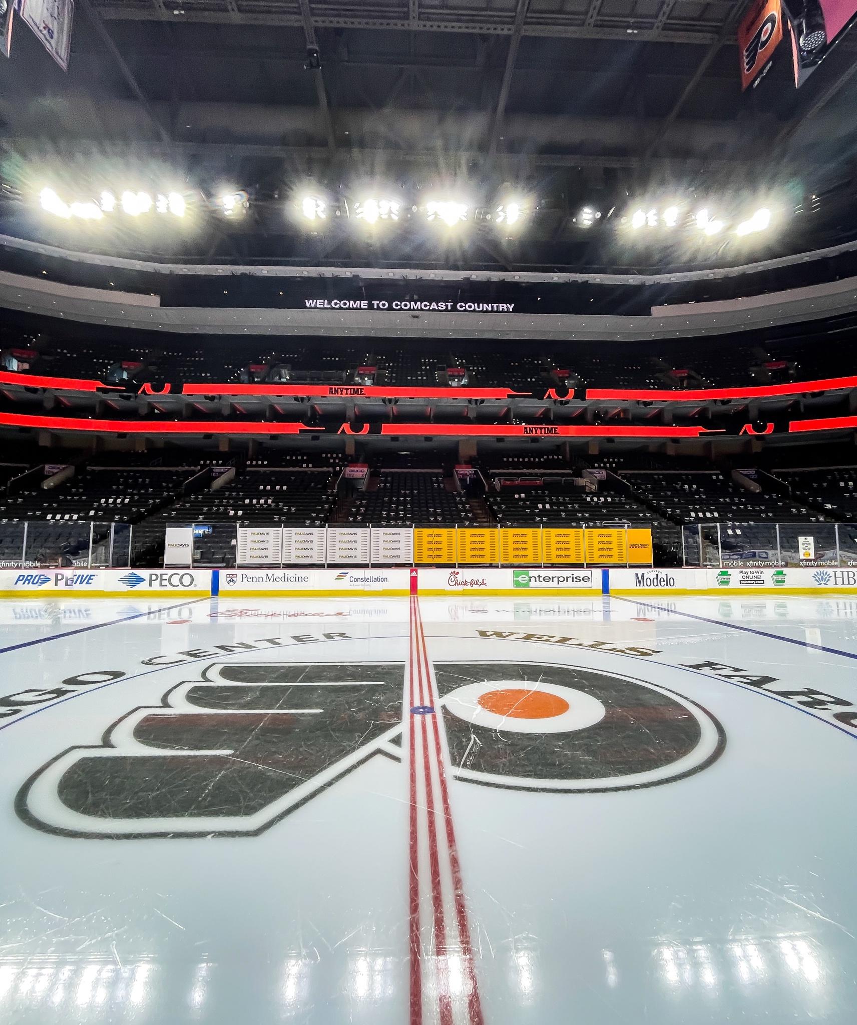 Skated the Flyers home ice at Wells Fargo last night. This was sweet