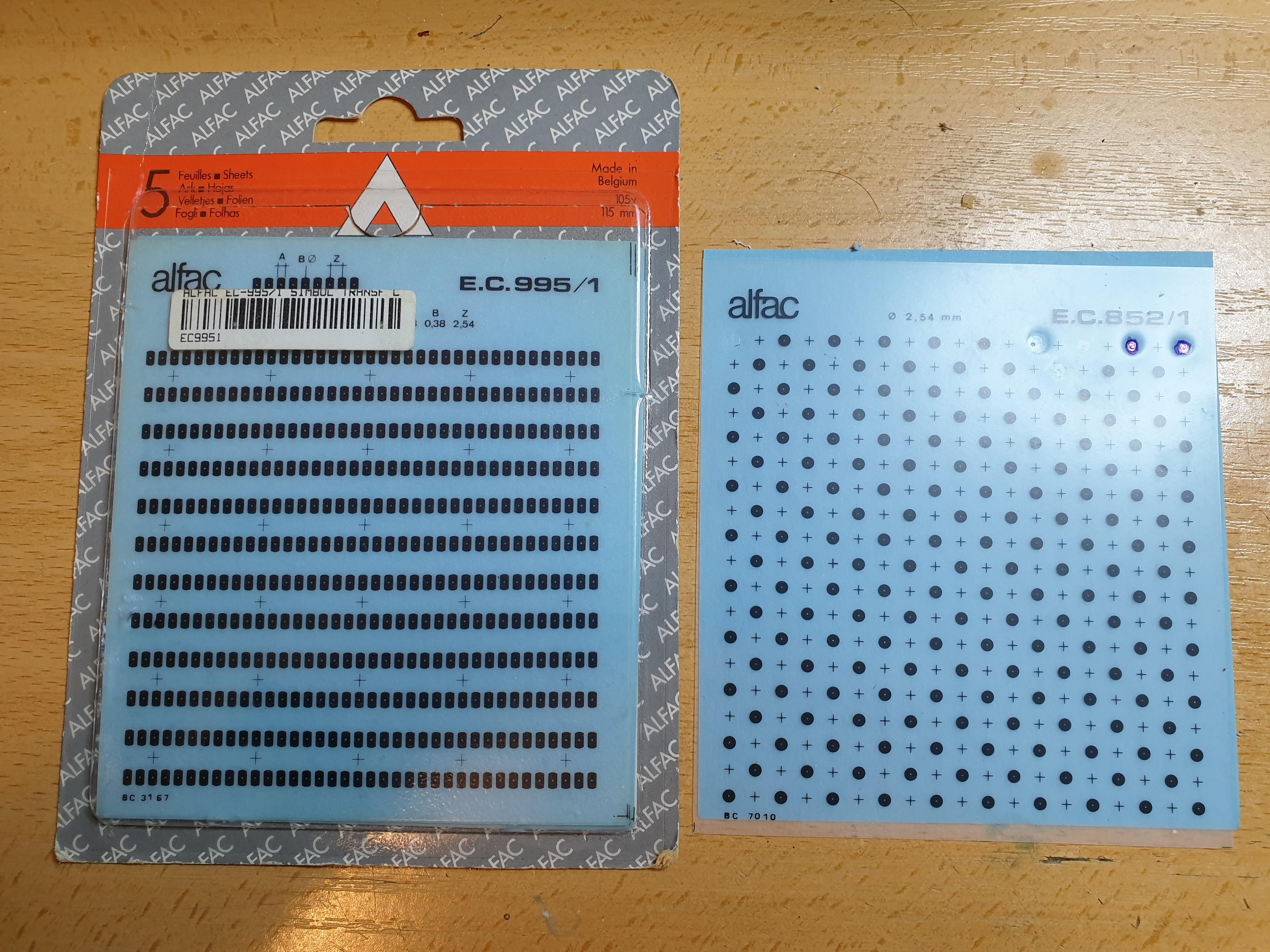 I used dry transfer sheets on the past as they are perfect to make simple circuits fast, but I