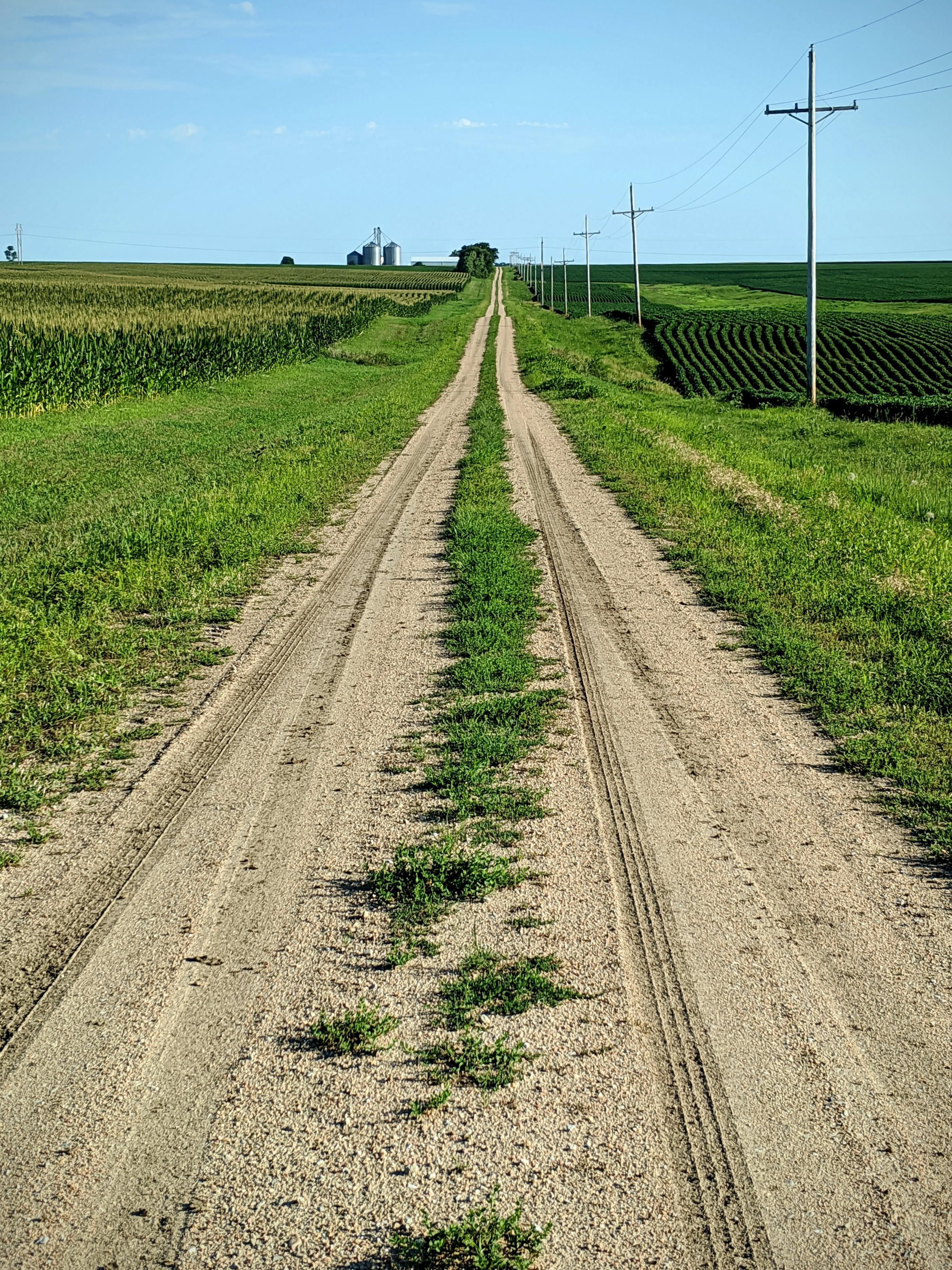 Lonely road through the country, Nebraska, USA r/ruralporn