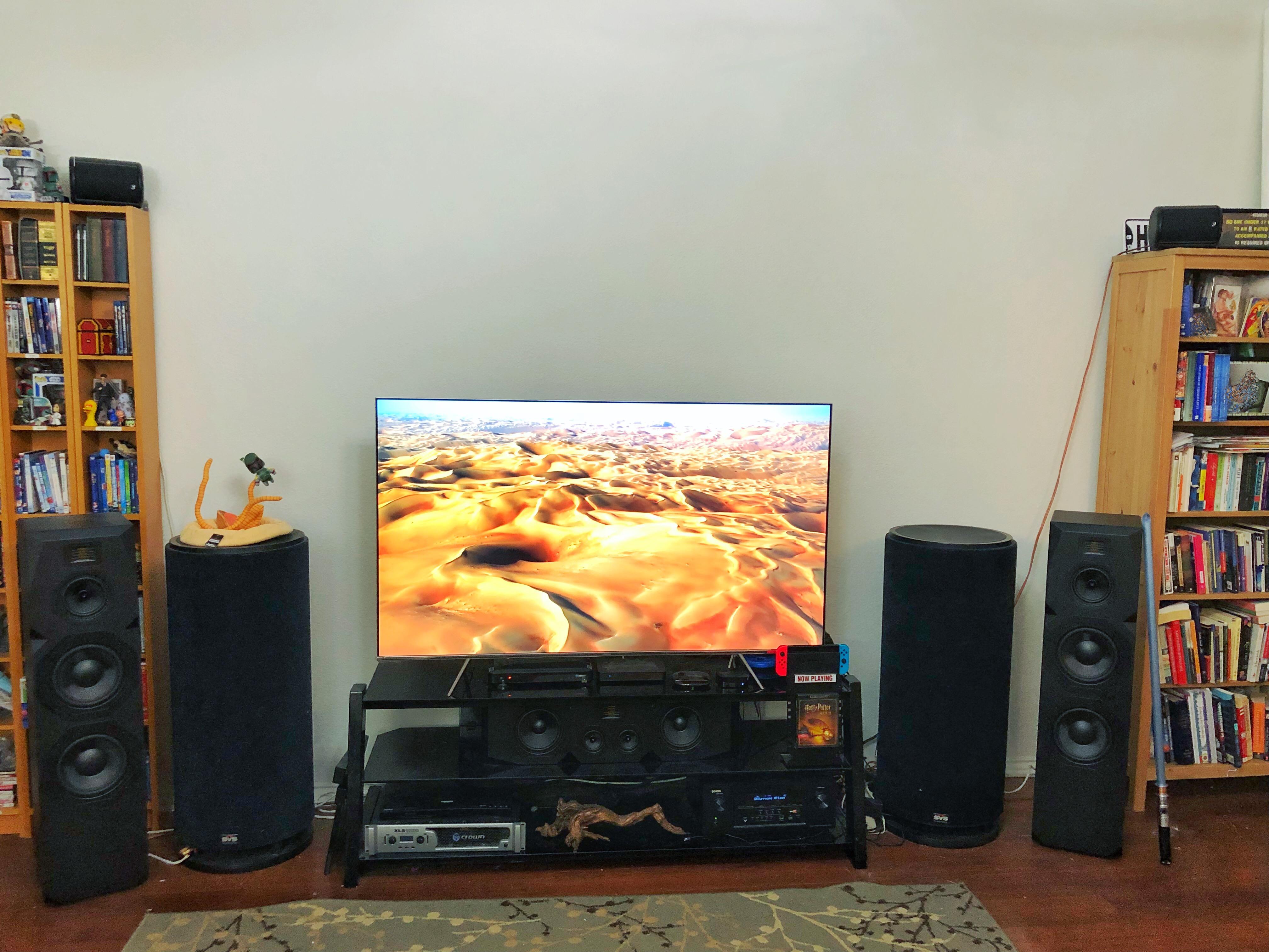 Livingroom Home Theater Emotiva speaker upgrade. r/hometheater