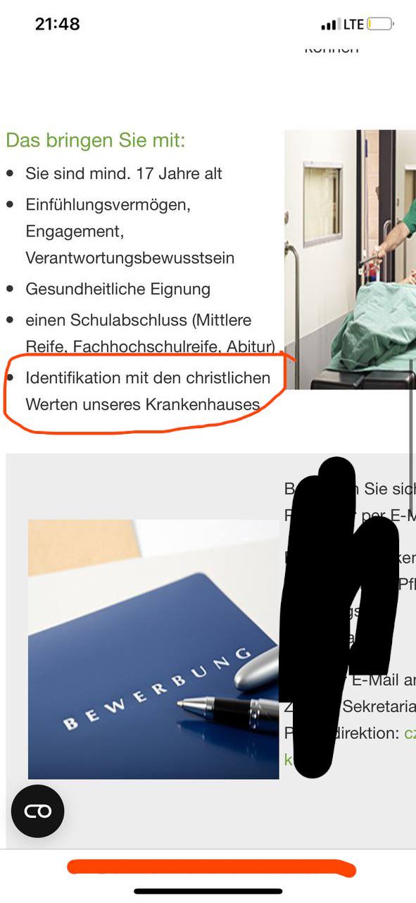 Ist das rechtens? Eine Glaubensrichtung als EinstellungsKriterium im
