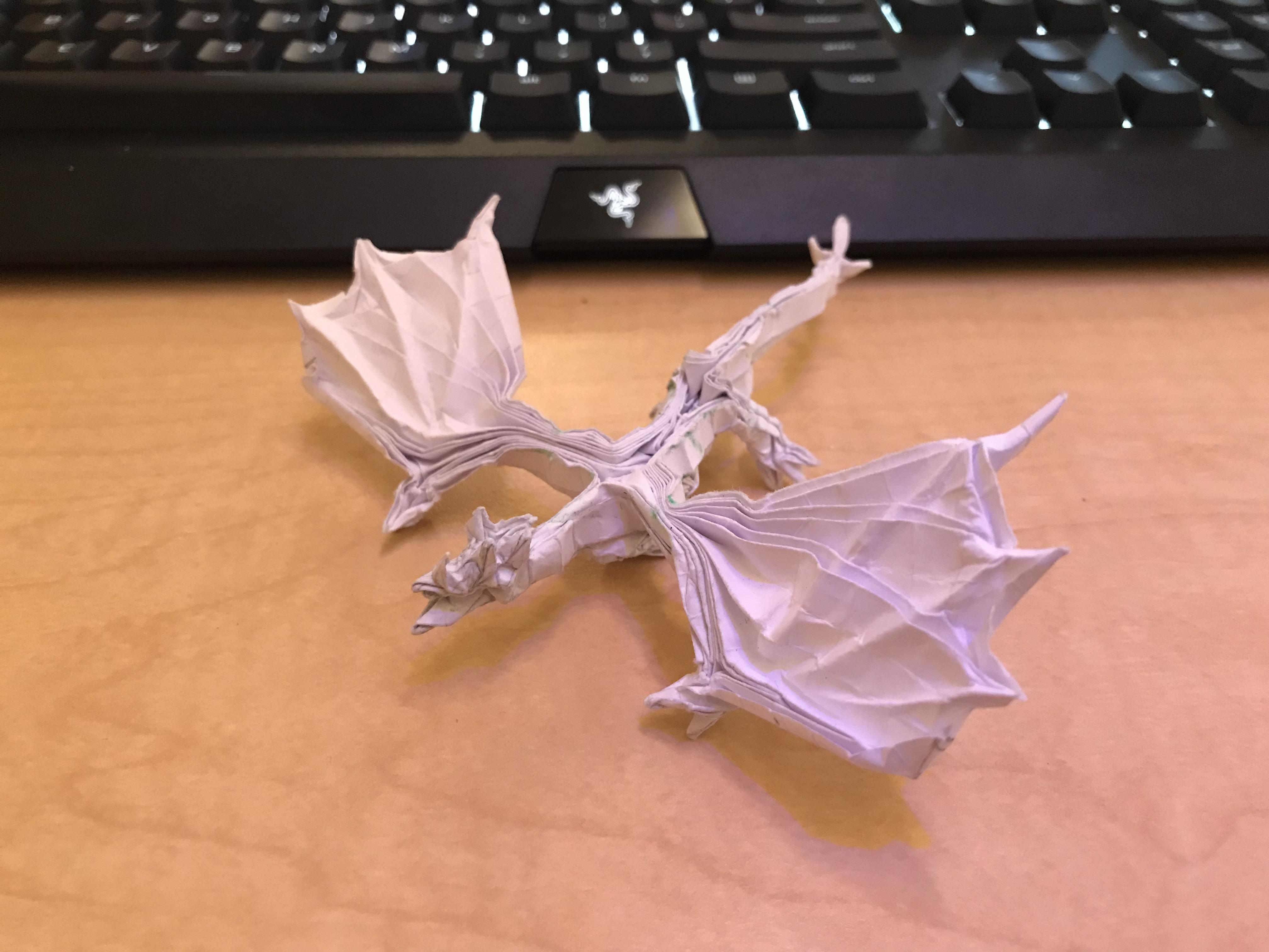 Smaug V2 designed by Lam Nhat Phat folded by origamibyboice during my