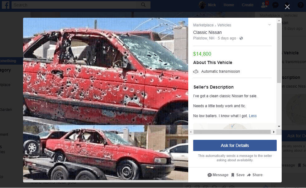Needs a "little" body work... delusionalcraigslist