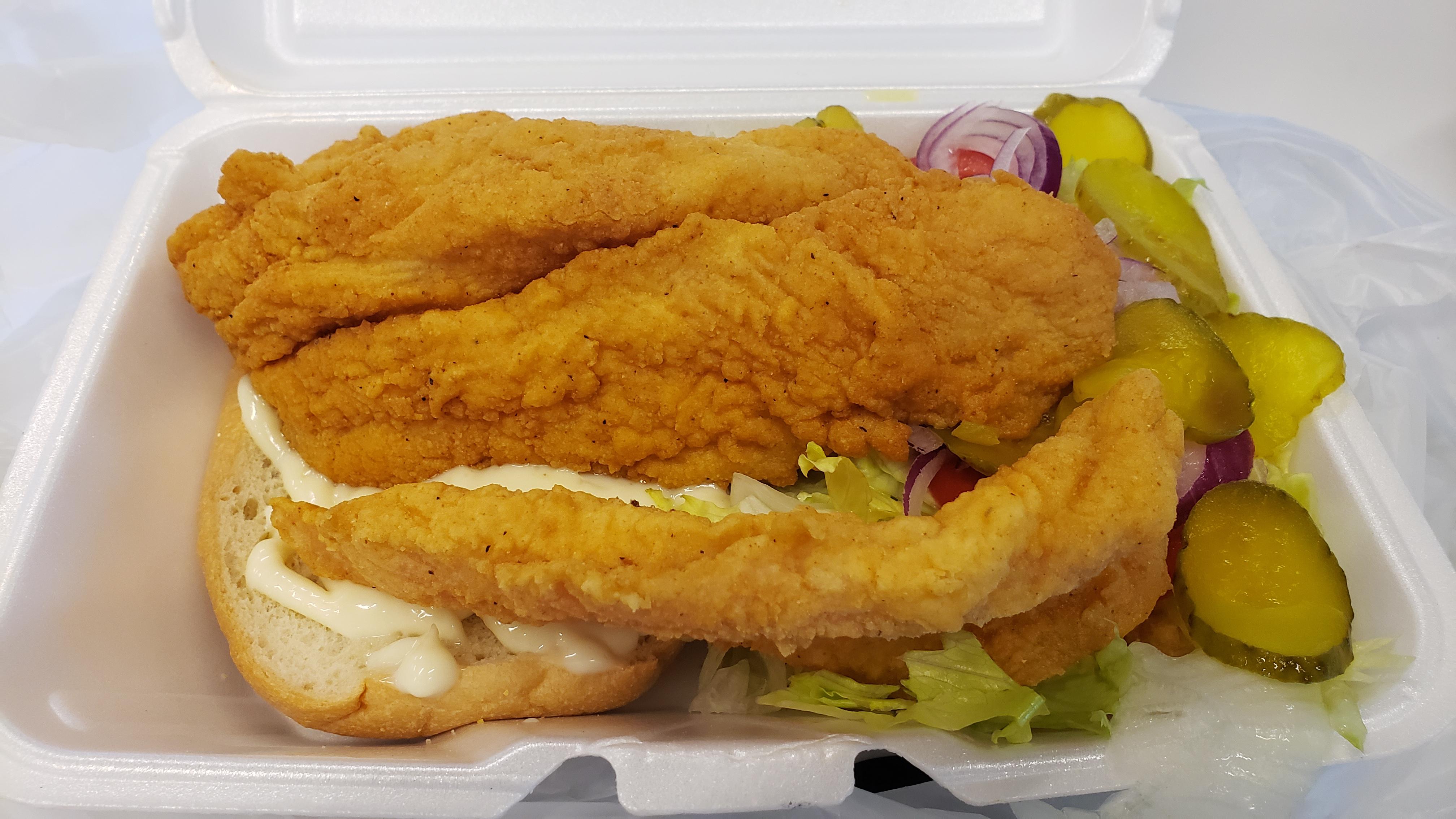IAte this Catfish Sandwich from Flavors Food Truck Arlington, VA r