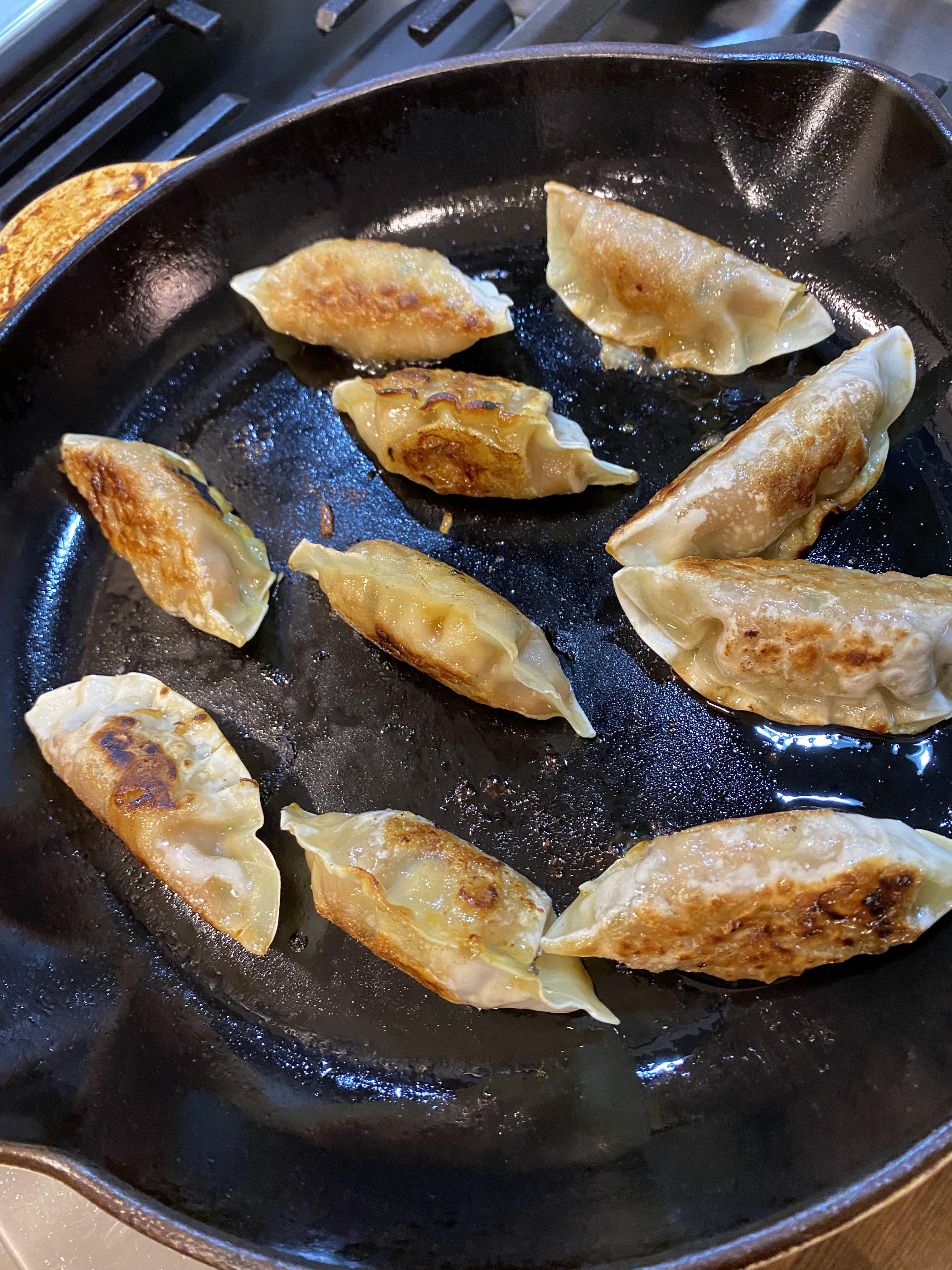 Frozen Pot Stickers… r/castiron