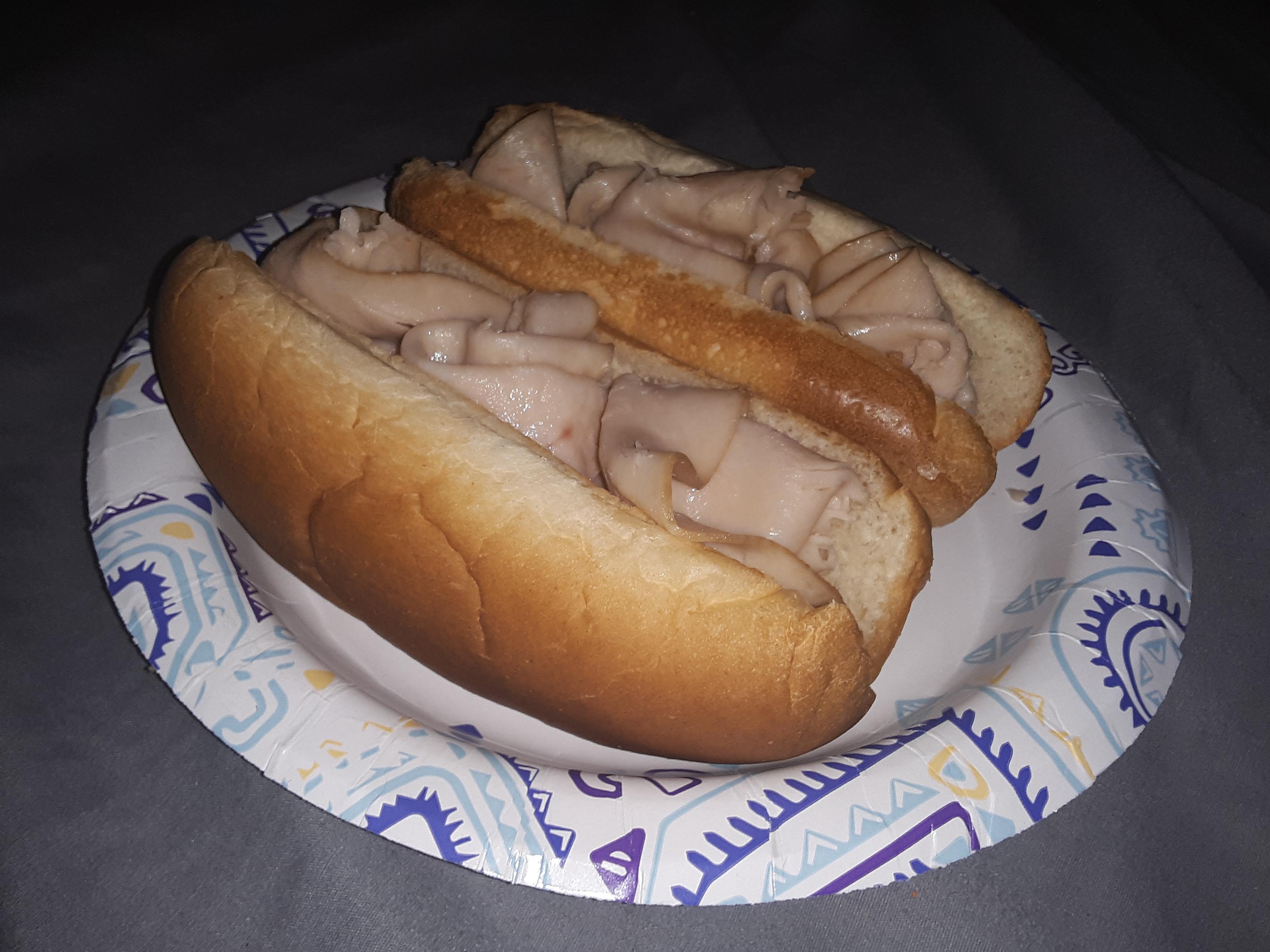 Processed Turkey Hot Dog For when you're starving, but the only edible