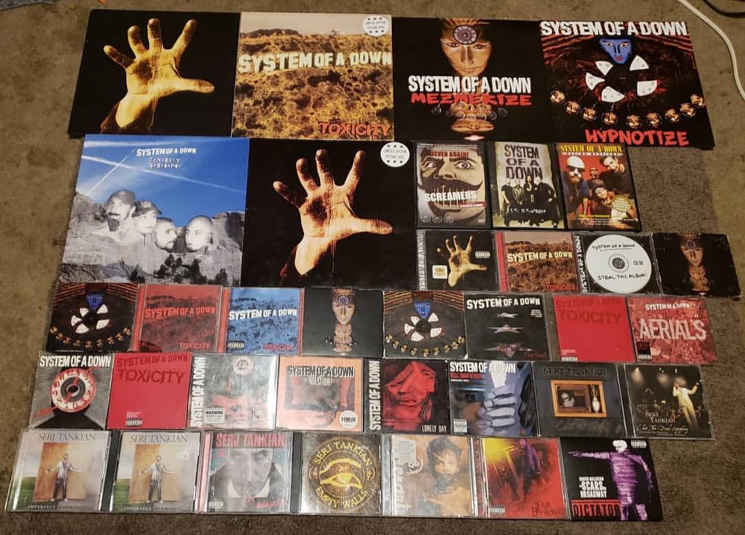 This pic was taken before I got Steal This Album on Vinyl. But here is