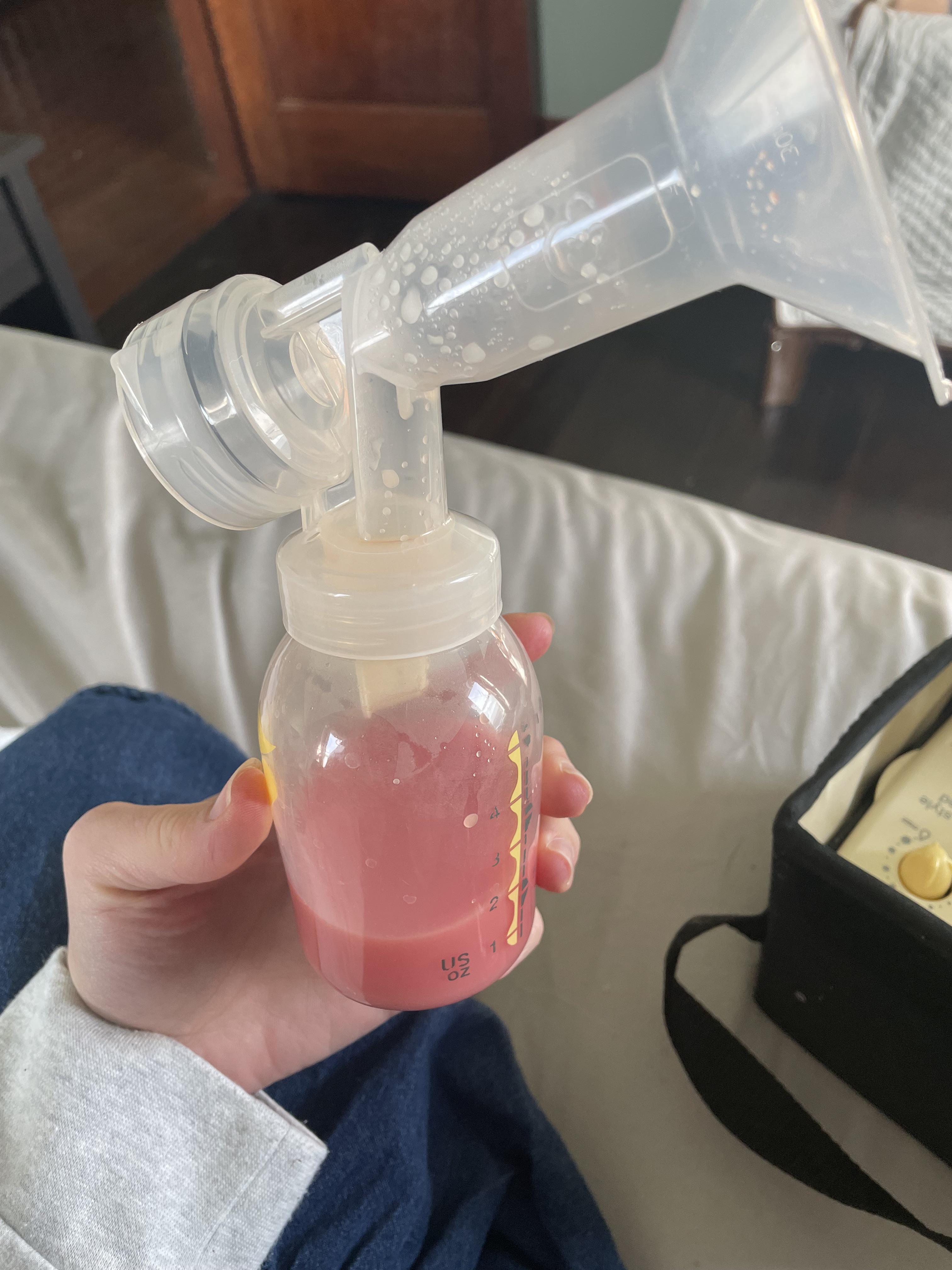 My breastmilk is red. Mmm blood milk r/mildlyinteresting