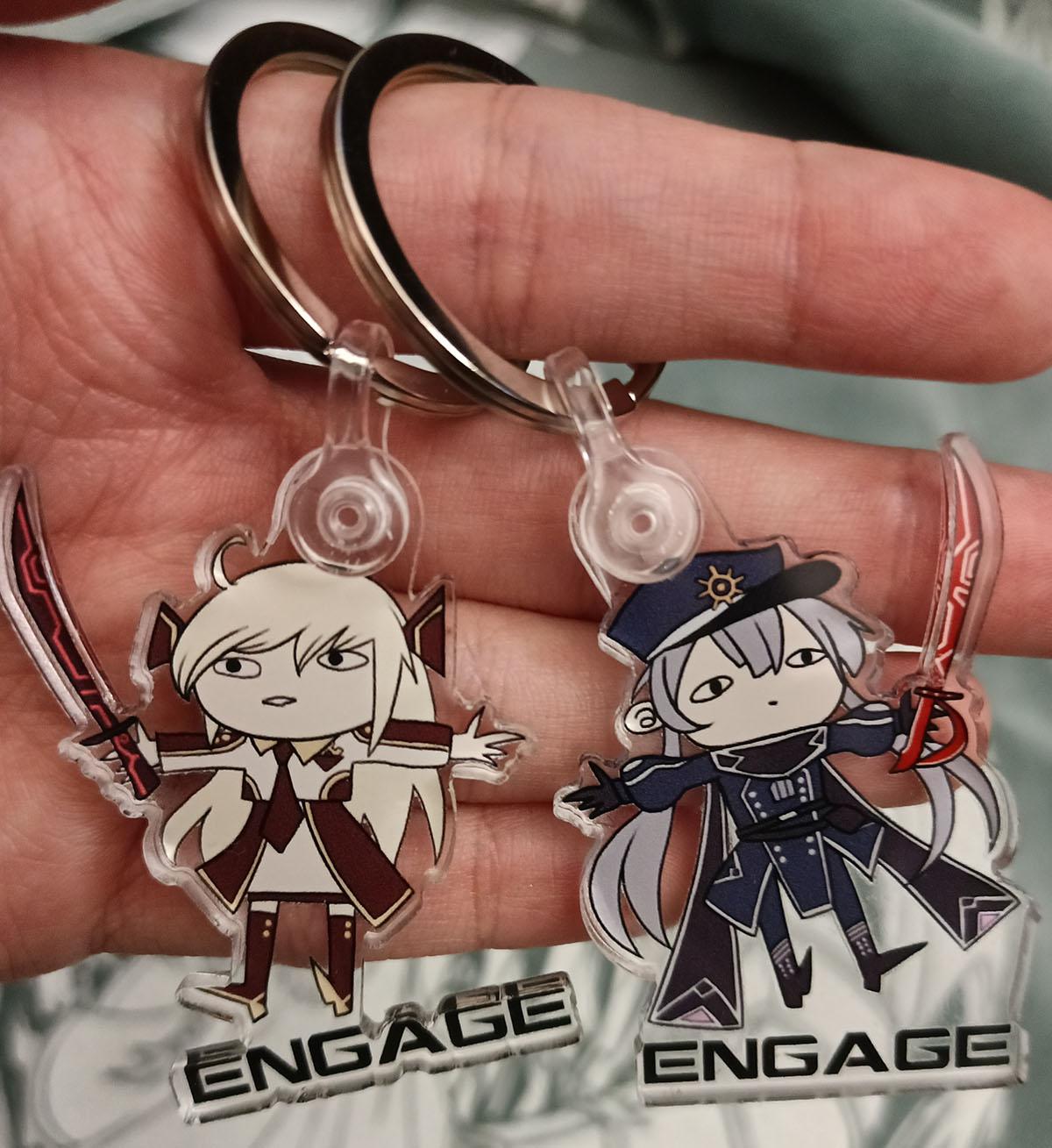 I made Sky Striker Keychains! r/yugioh