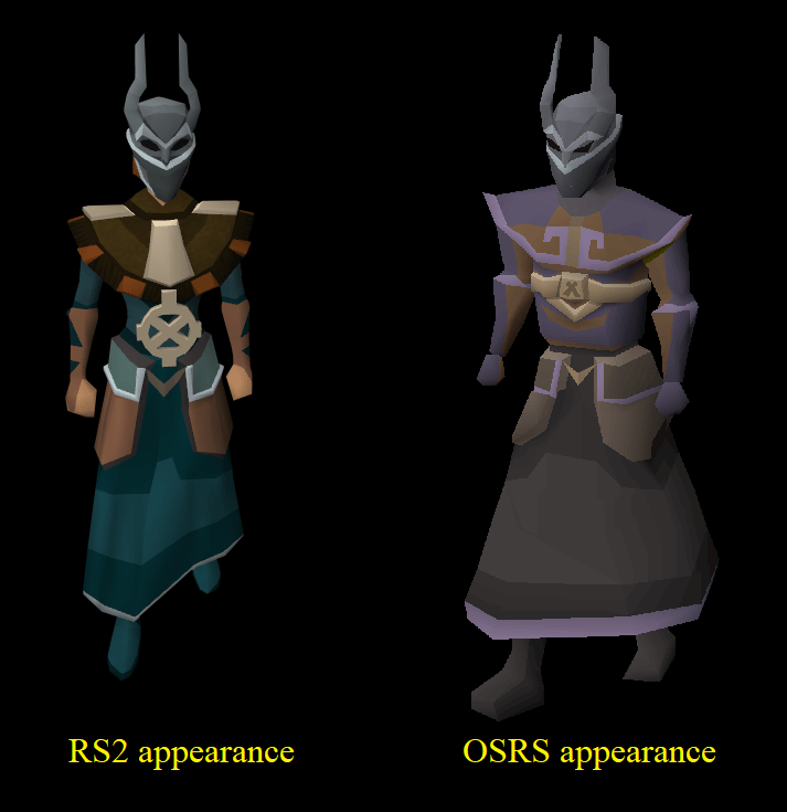 Was there a reason the OSRS team didn't recreate the look for the