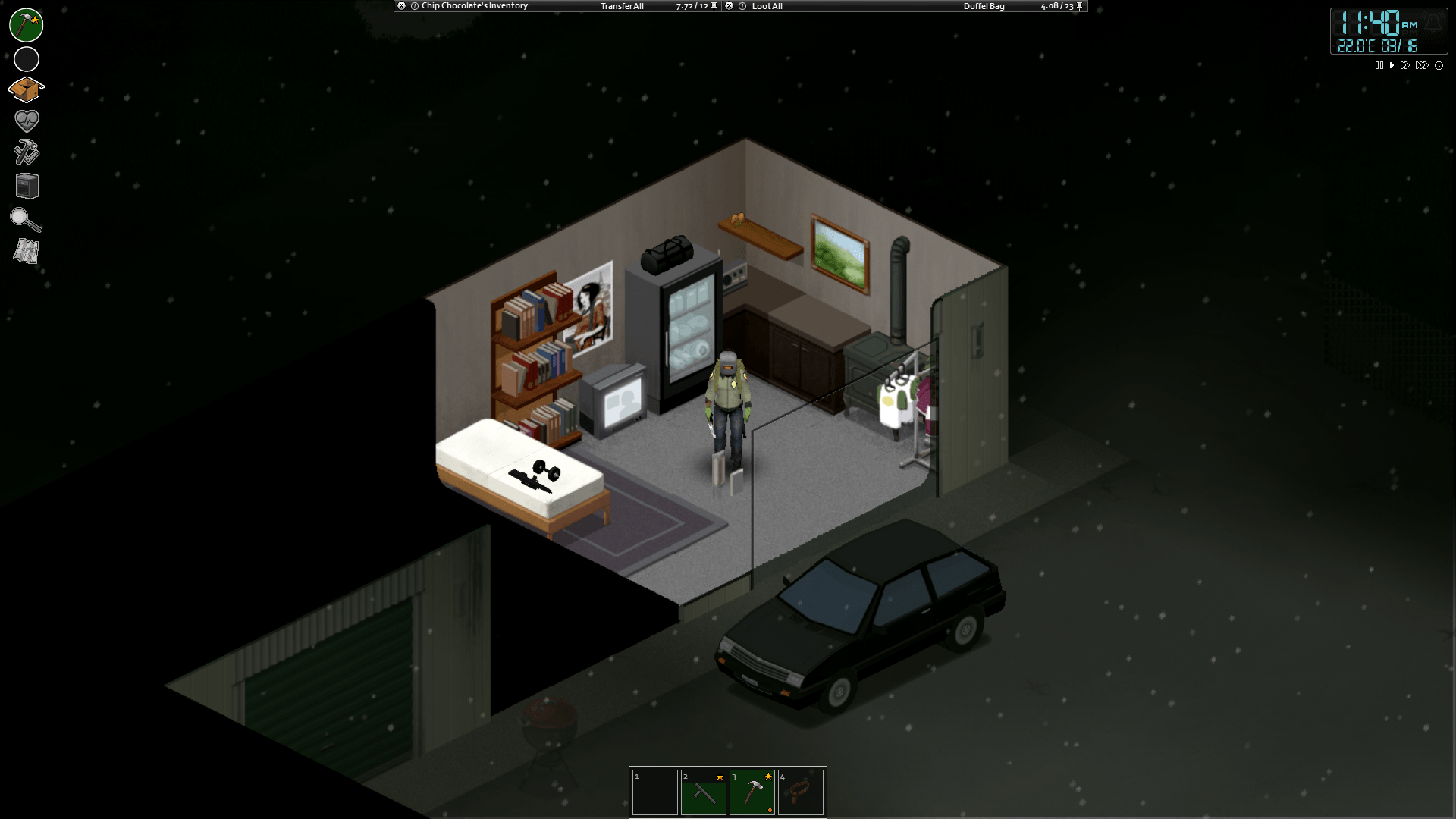 Got bored of warehouse base. Time for storage unit base. r/projectzomboid