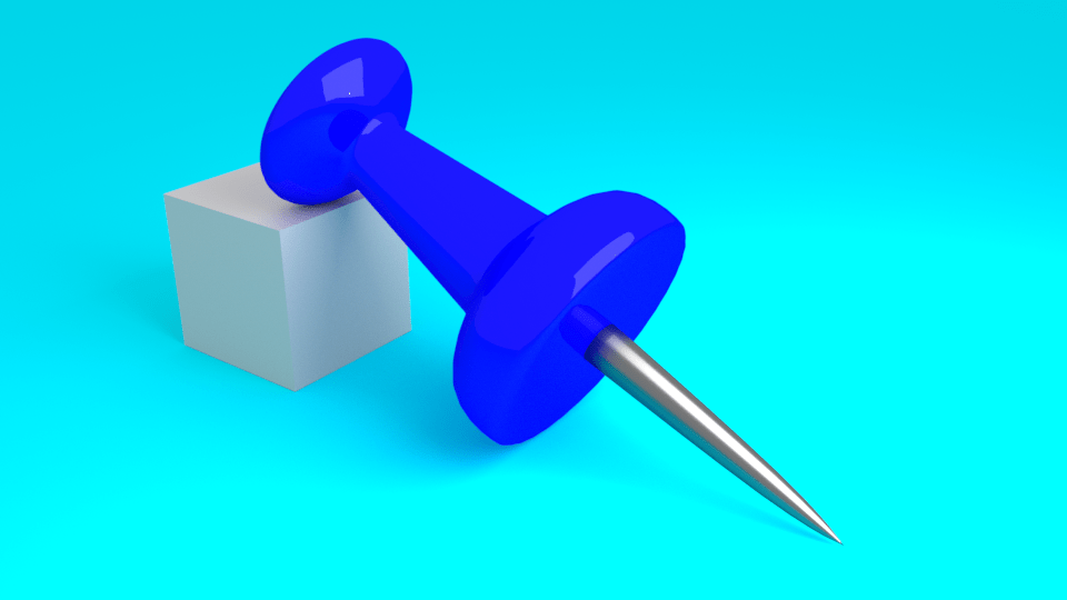 What do you think of this thumbtack I made? r/blender
