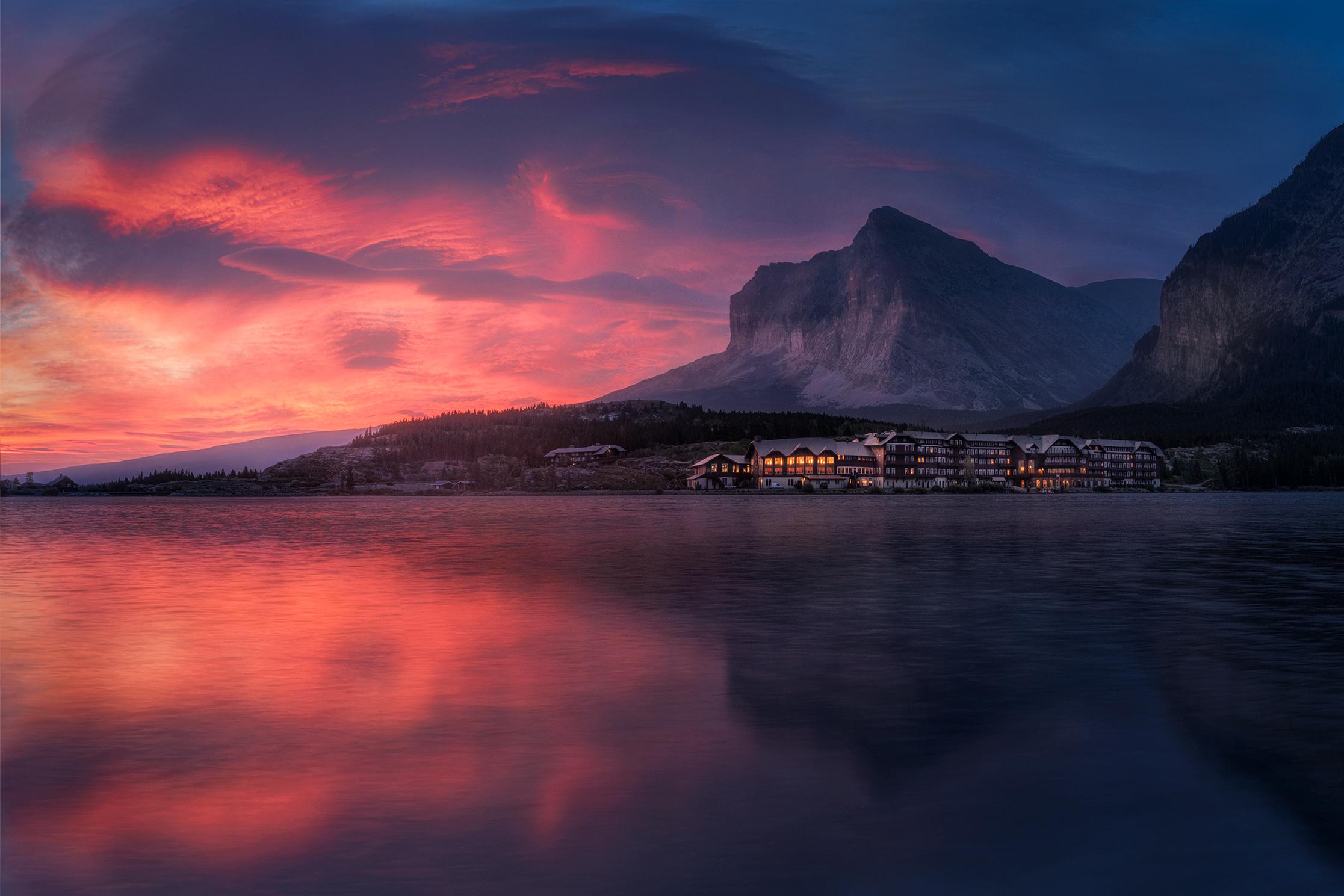 The Alpine Hotel (Glacier National Park, MT, USA) [15s][OC][1800x1200