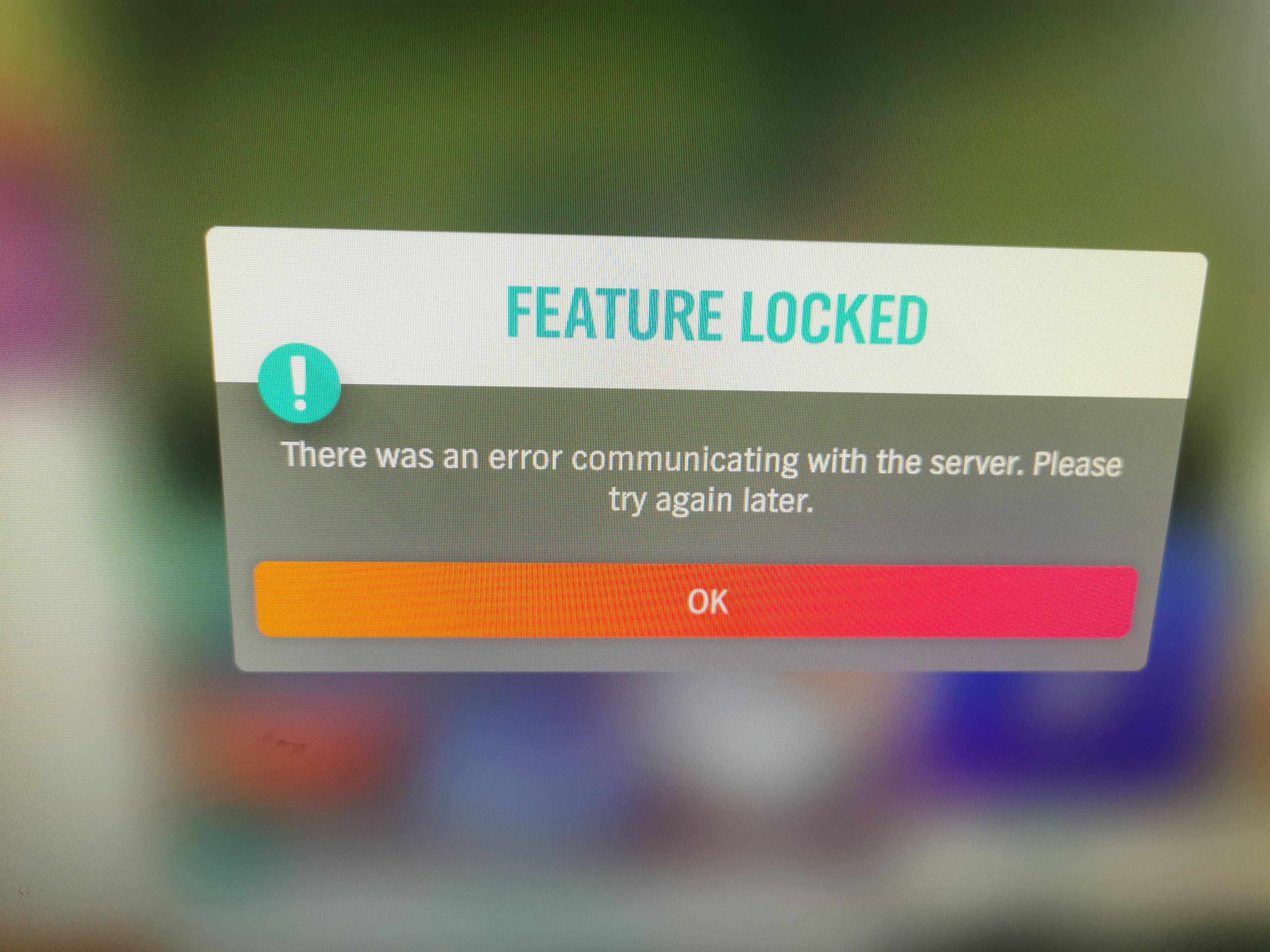 Are the Forza Horizon 4 servers offline? This is what comes up when I