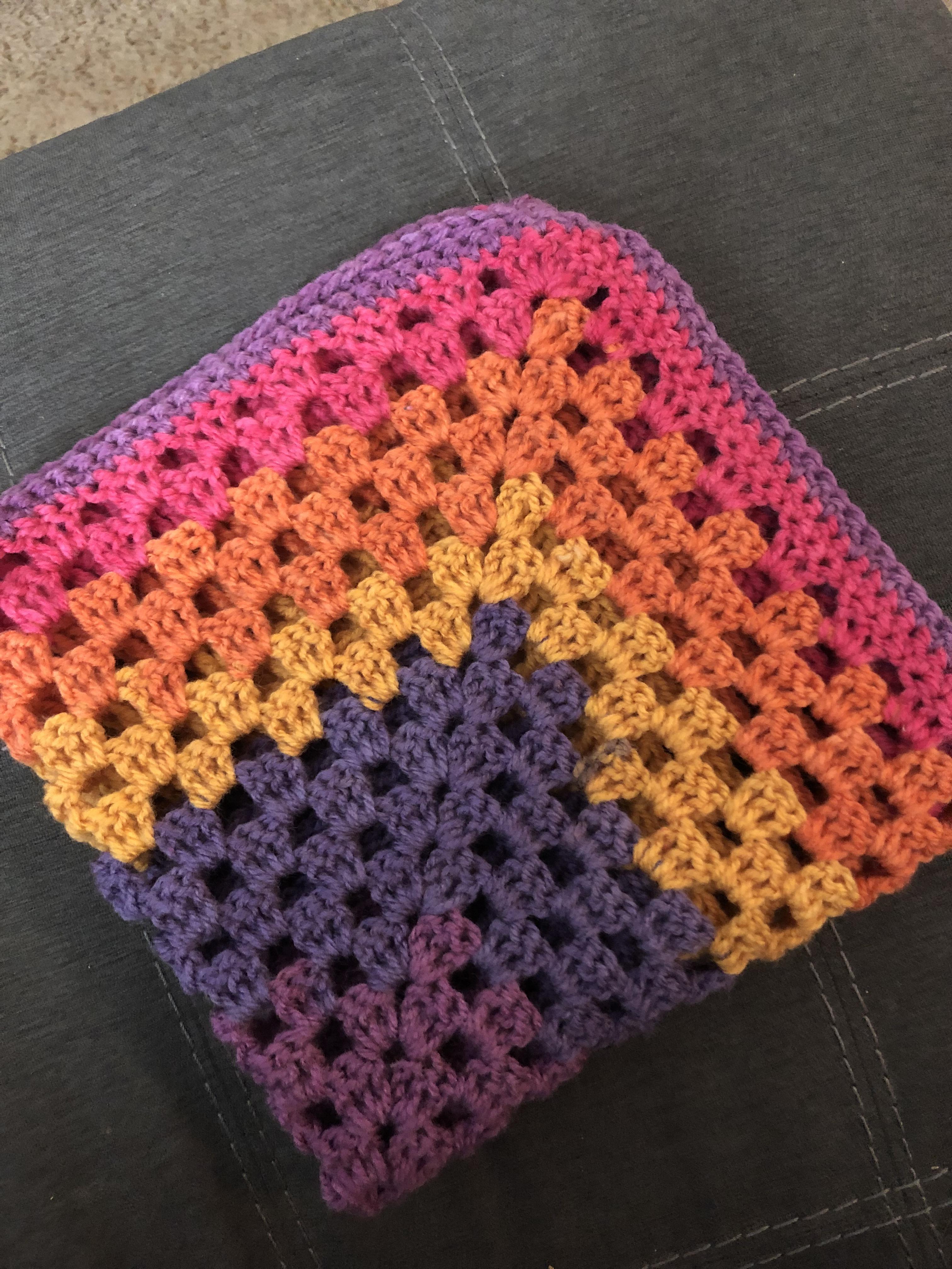 Granny Square Baby Blanket Caron Cake Funfetti r/crochet