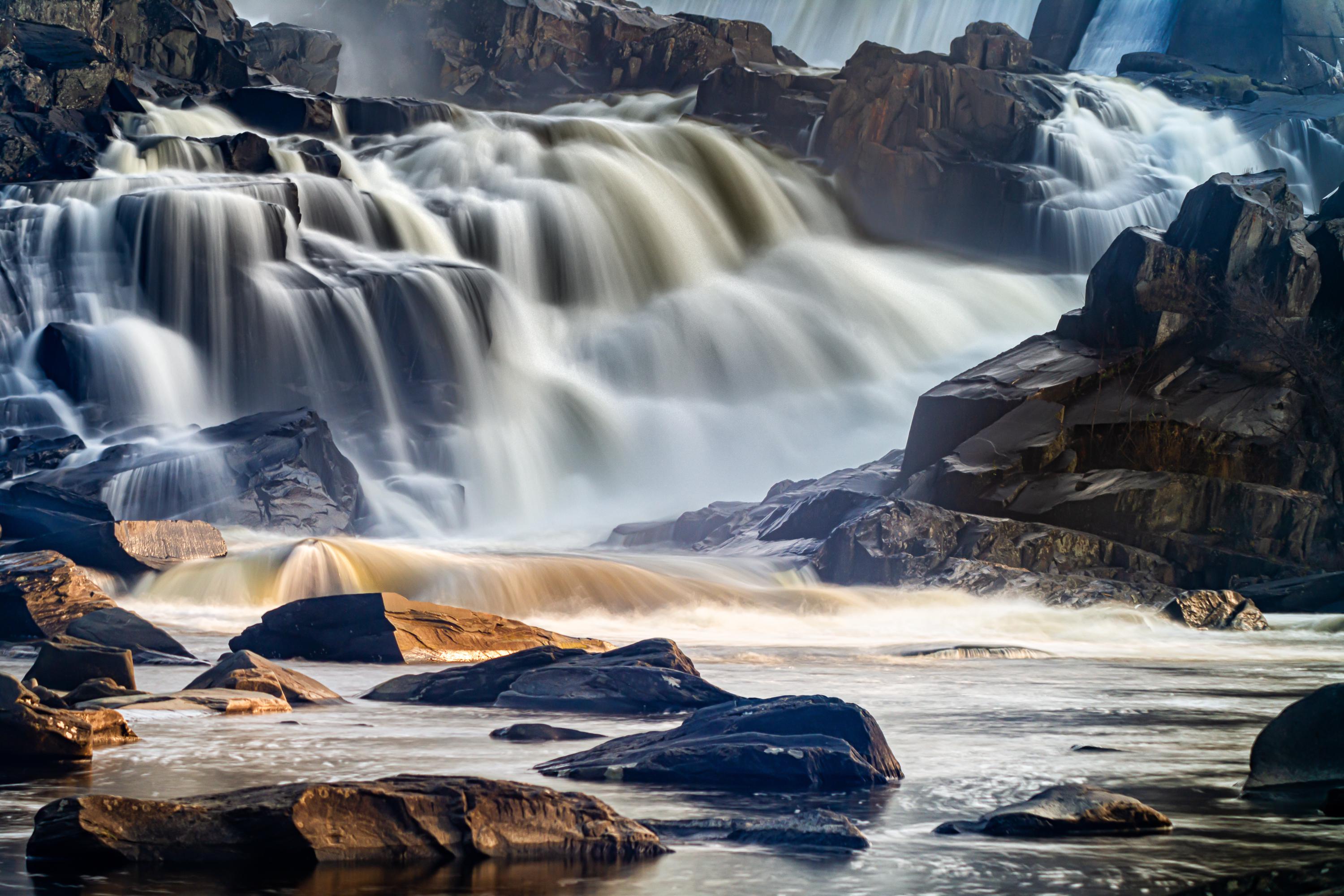 Fairfax Falls at Sunset r/vermont