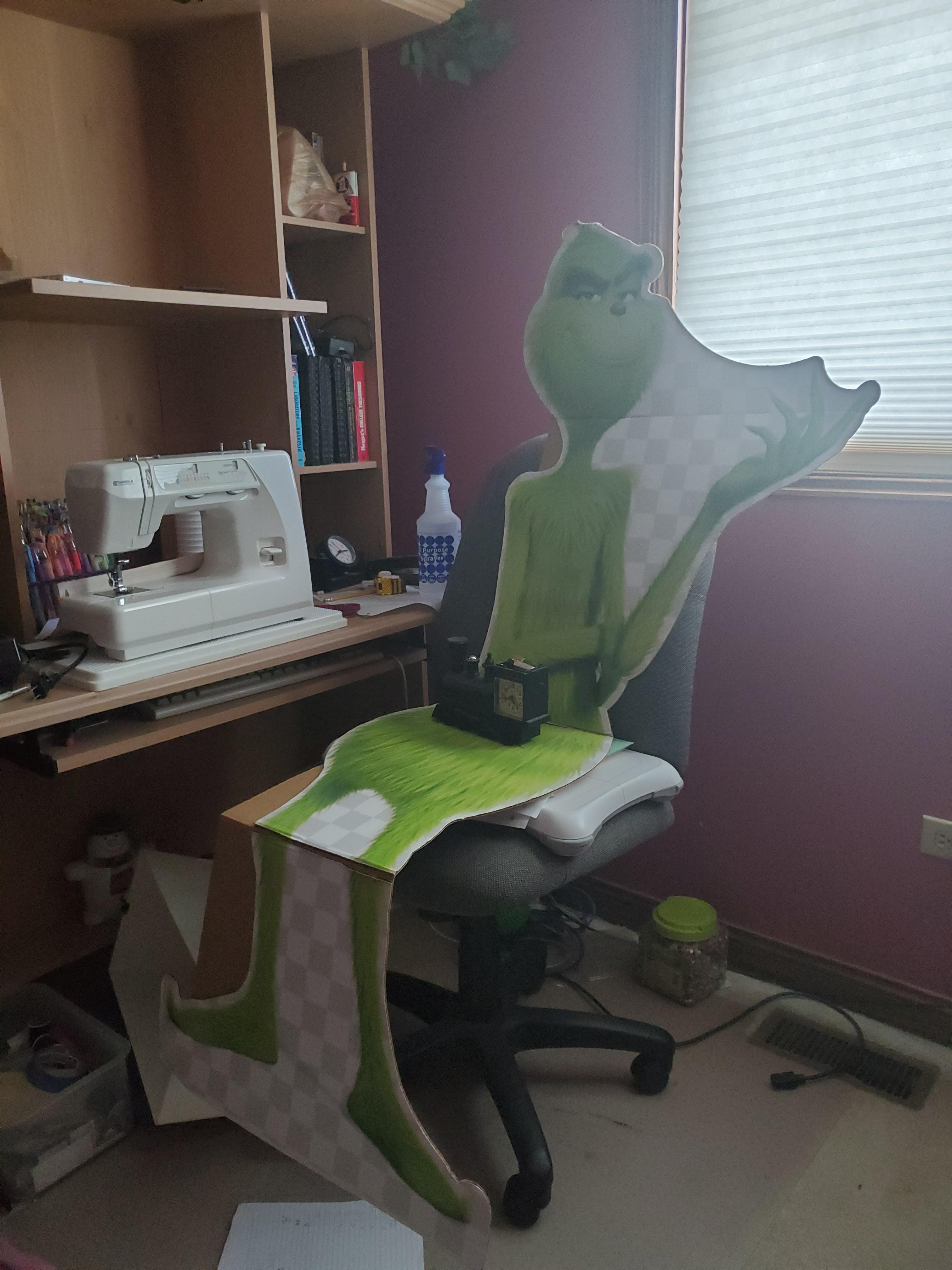 my expensive grinch cardboard cutout mildlyinteresting