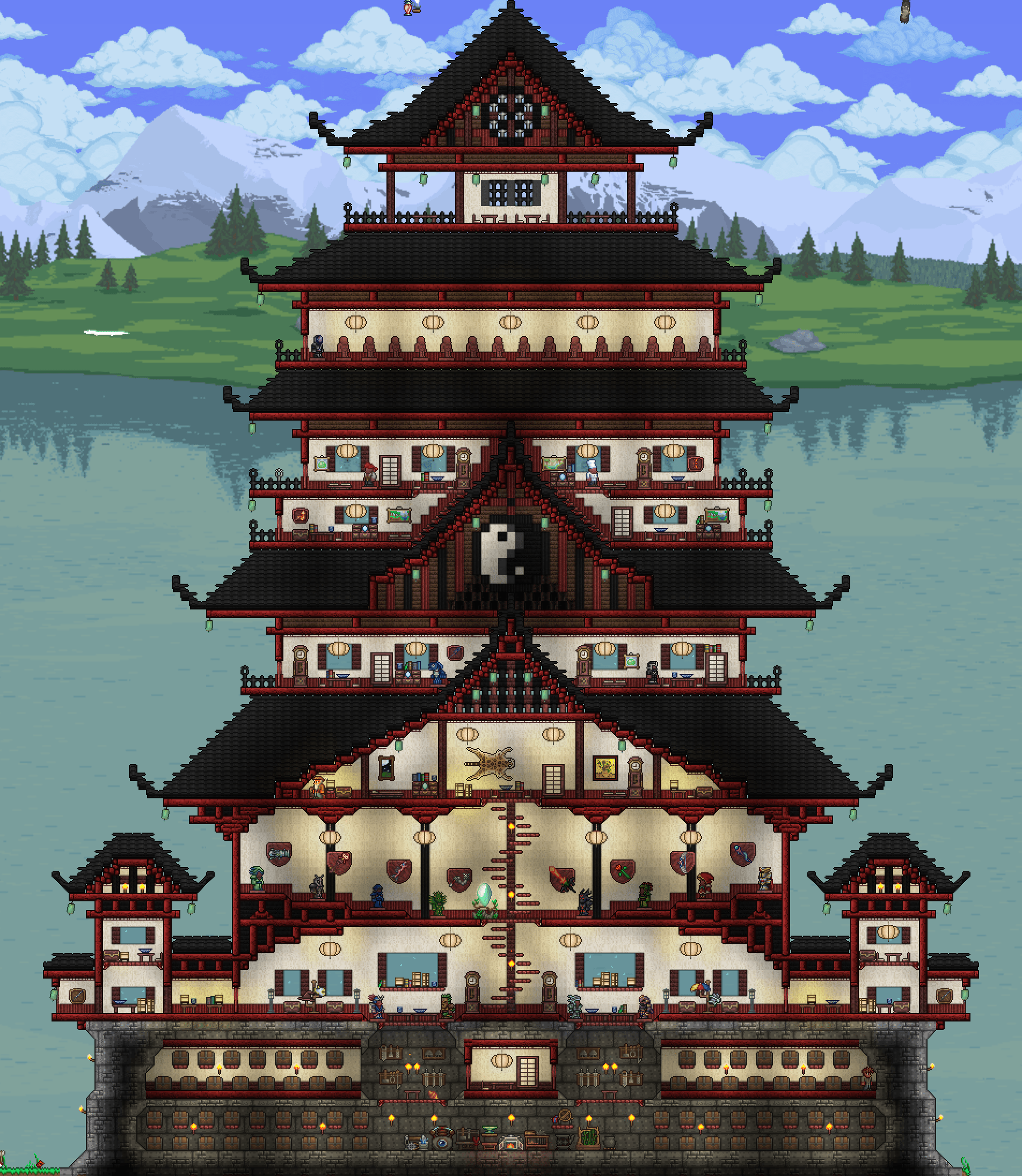 The main build of my forest pylon base is finished. Took inspiration