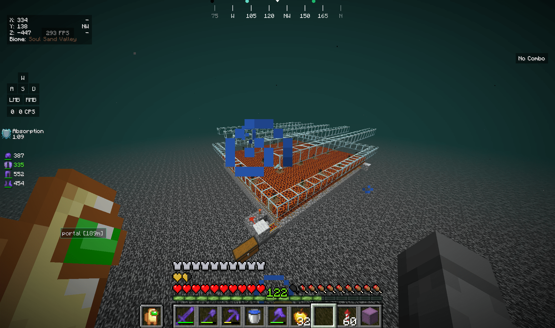 This is EasyGoingMC's ghast farm but isn't producing any ghasts i have