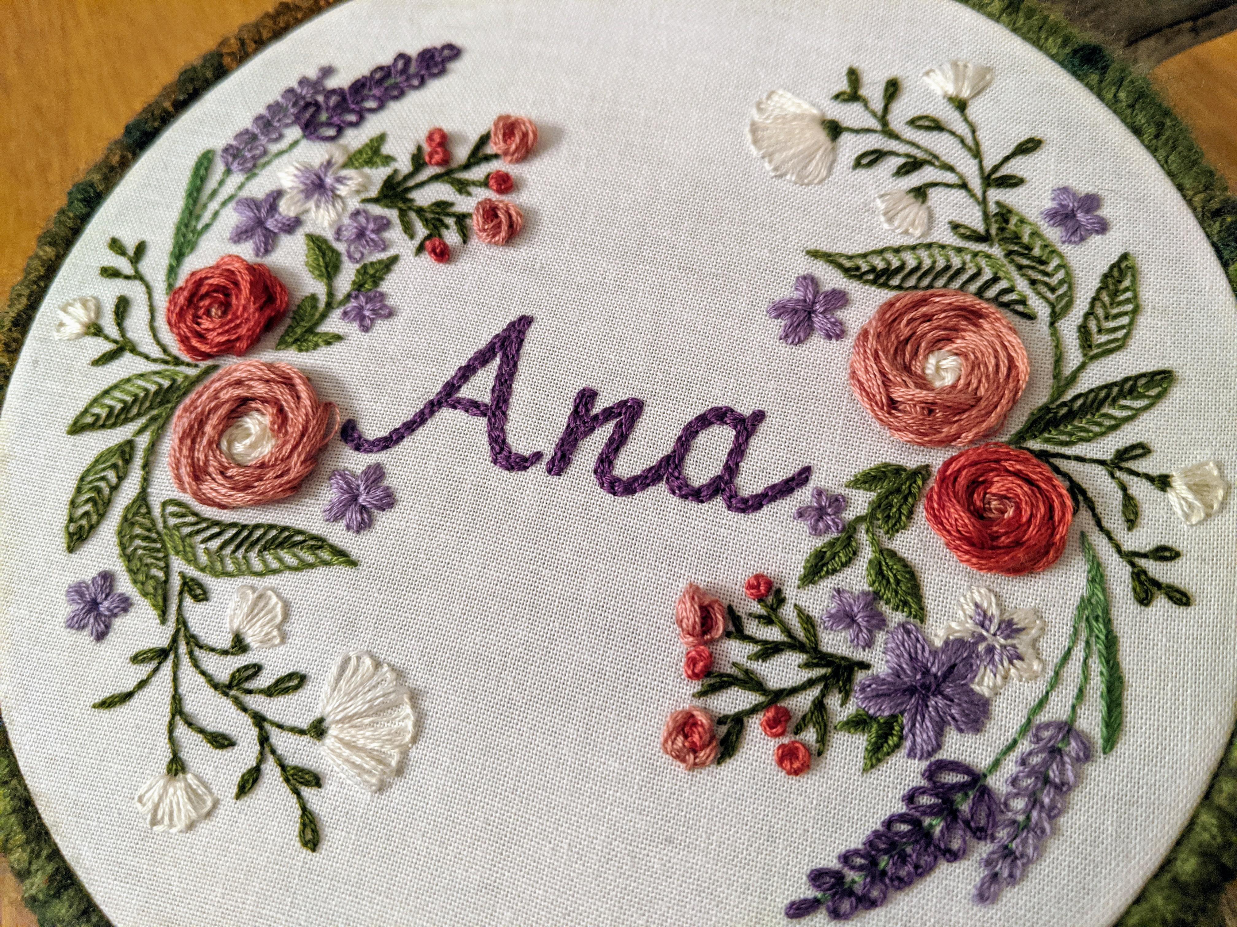 A birthday gift for my best friend and my very first embroidery project