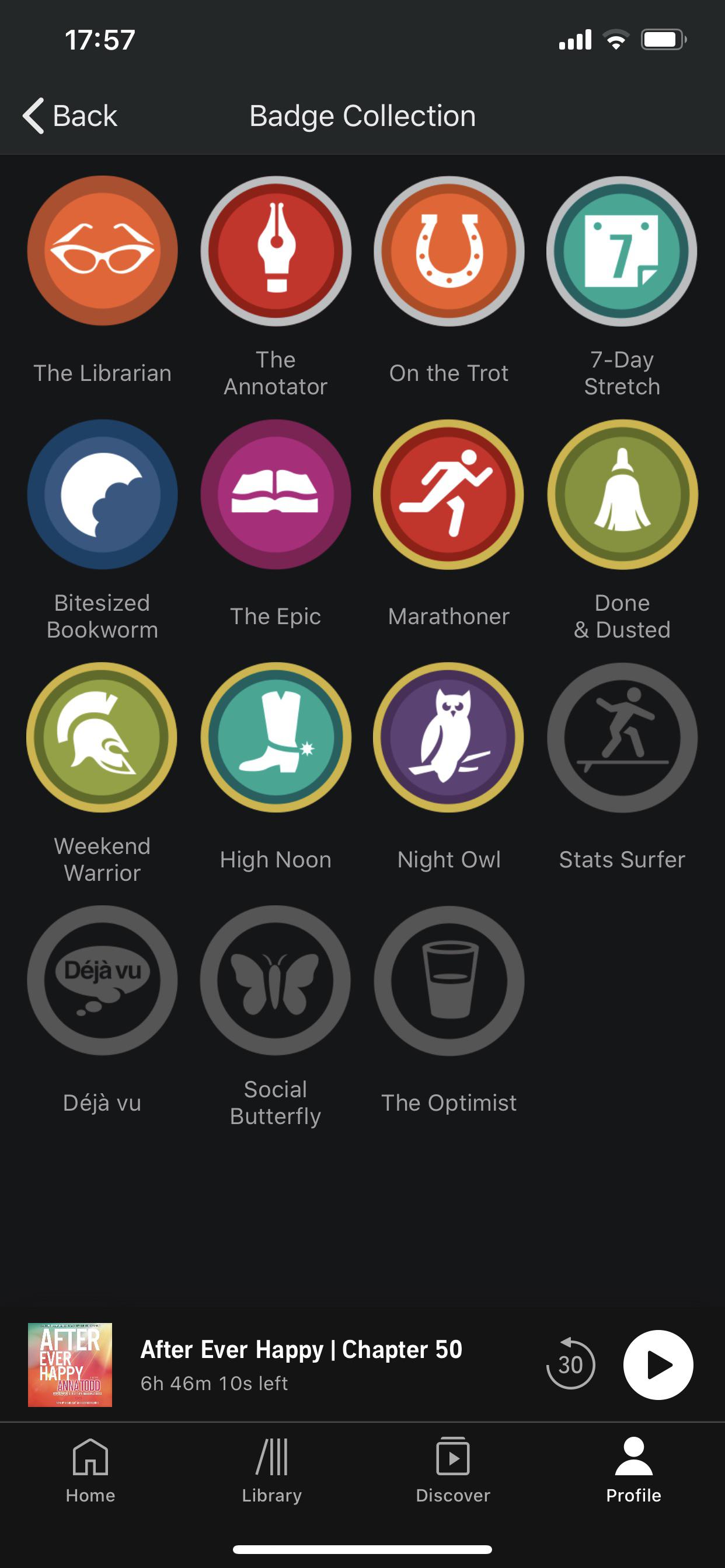 Do the badges ever get updated? audible