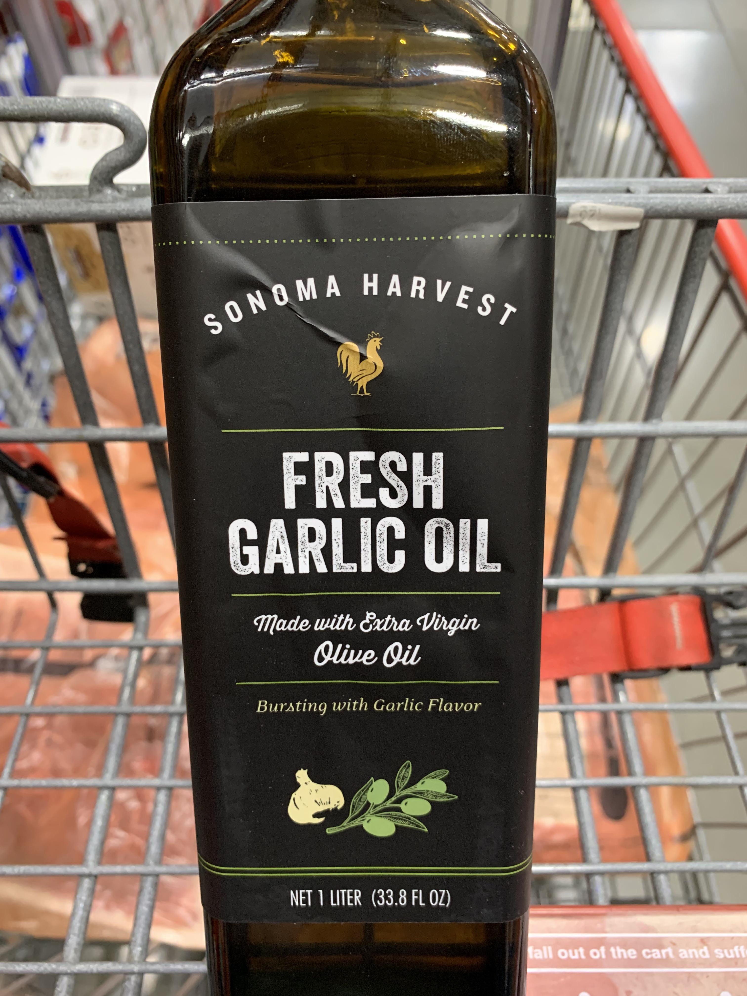 Today is the day I’ve been waiting for. Sonoma Harvest Fresh Garlic Oil