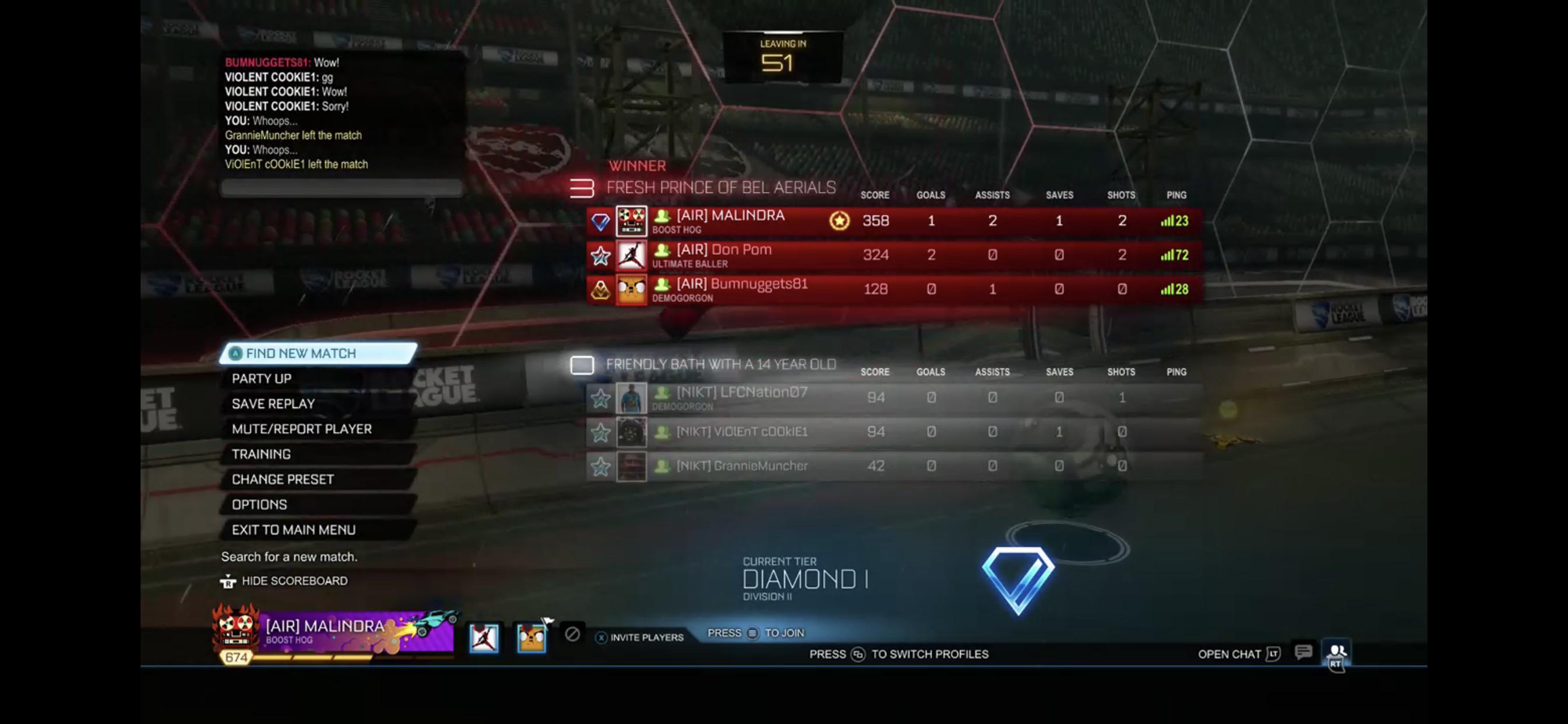 Maybe the best team name ever? r/RocketLeague