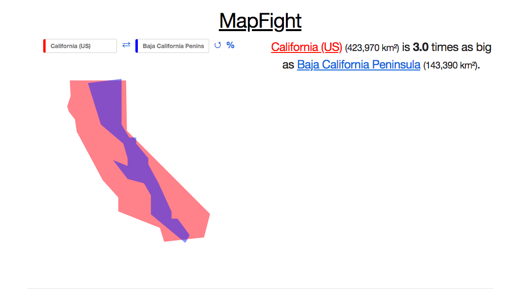 Baja California vs California Map Fight r/tijuana