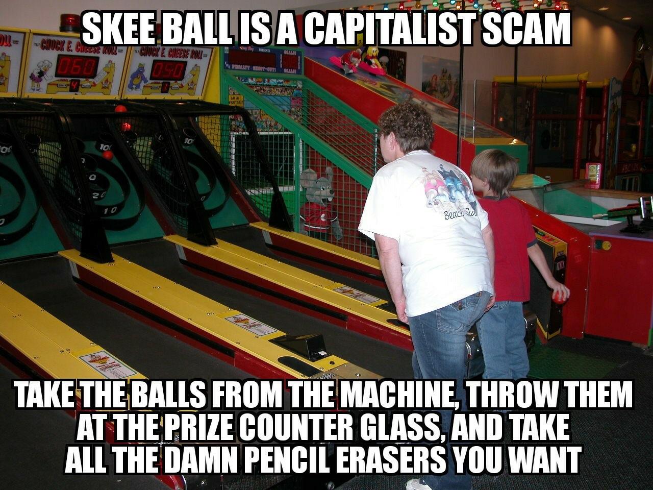 Antifacist skee ball r/LateStageCapitalism