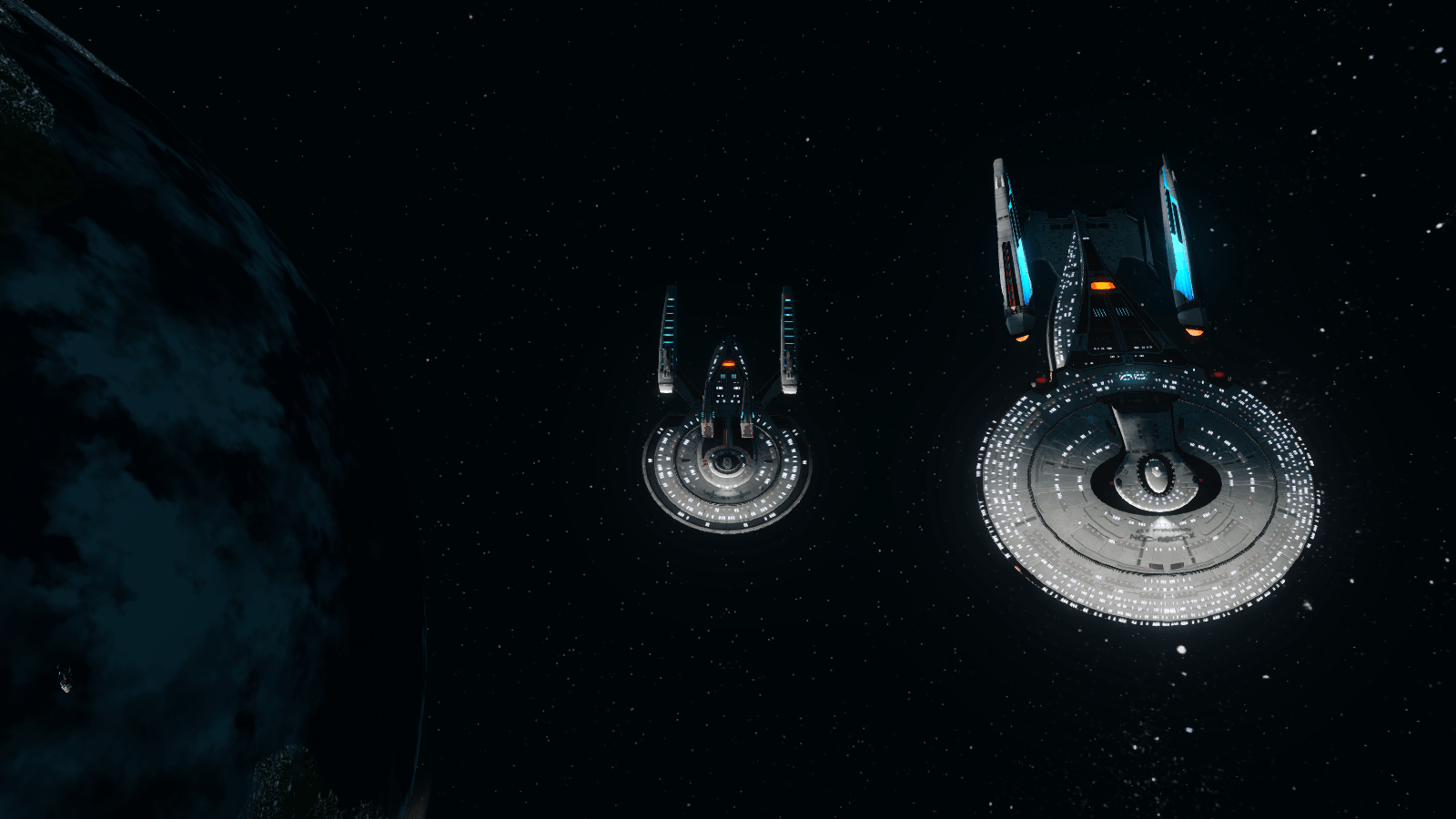 Size comparison between the Lafayette and a T6 Exploration Cruiser
