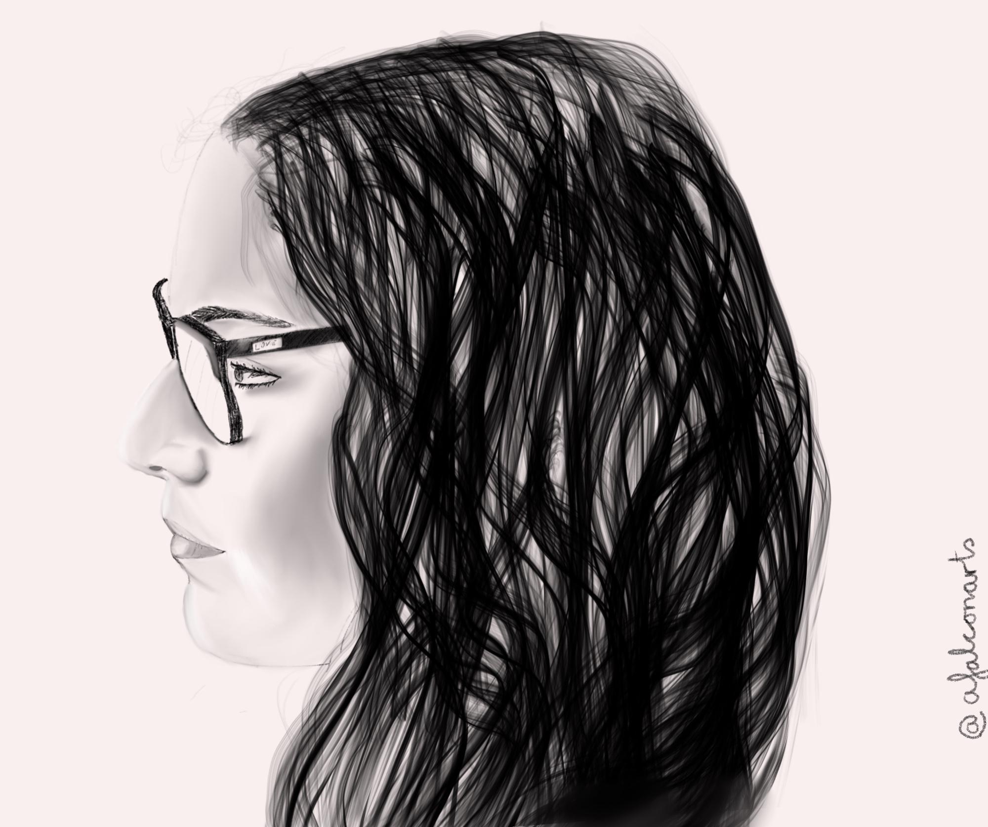 Finally done with my drawing. It's my first drawing on iPad which I