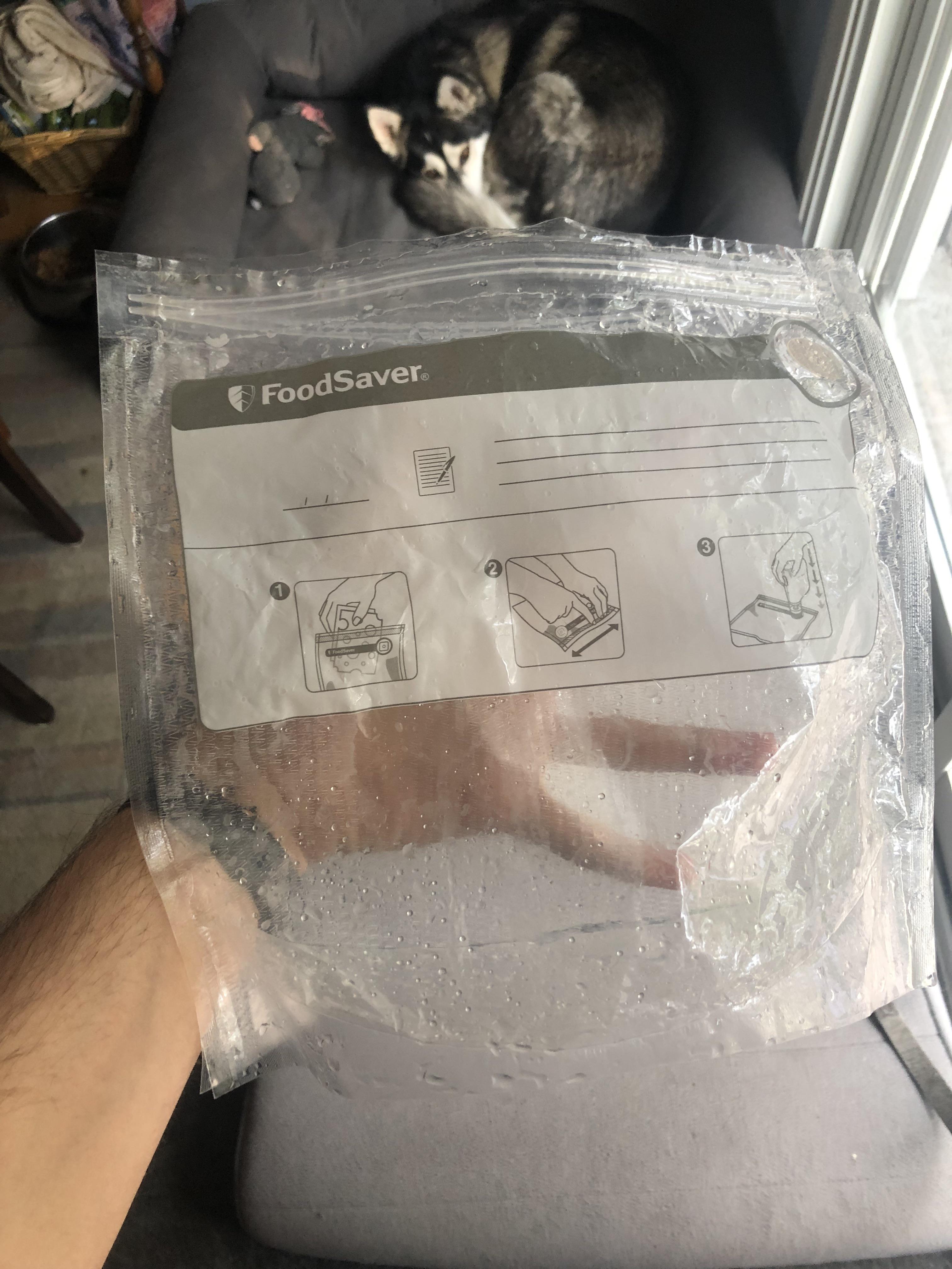 I’ve reused this vacuum ziploc freezer bag more times than I can count