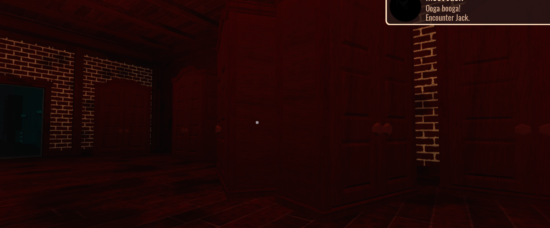 I've encountered red hallway jack!! 2nd rarest entity in doors (also
