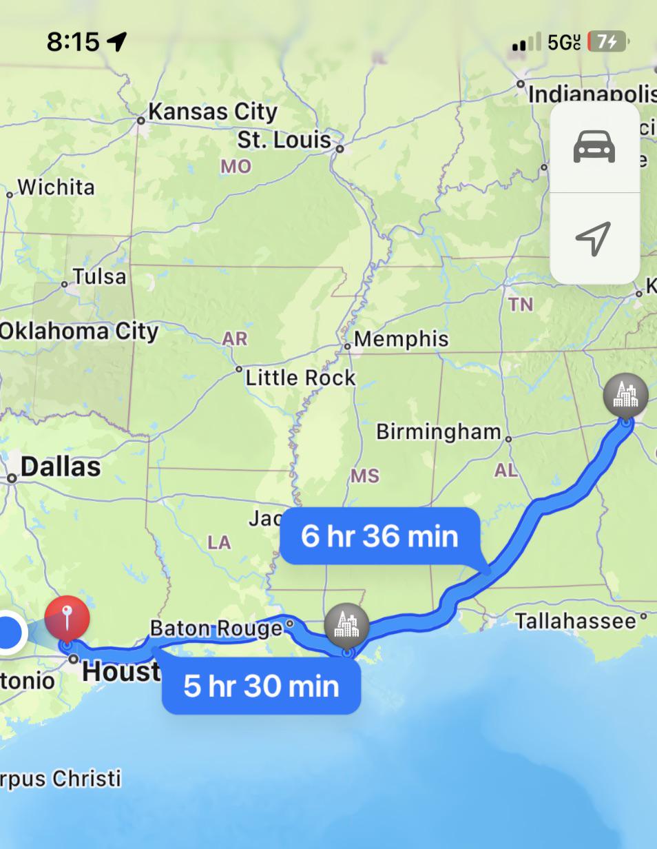 Driving Map Of Downtown Atlanta
