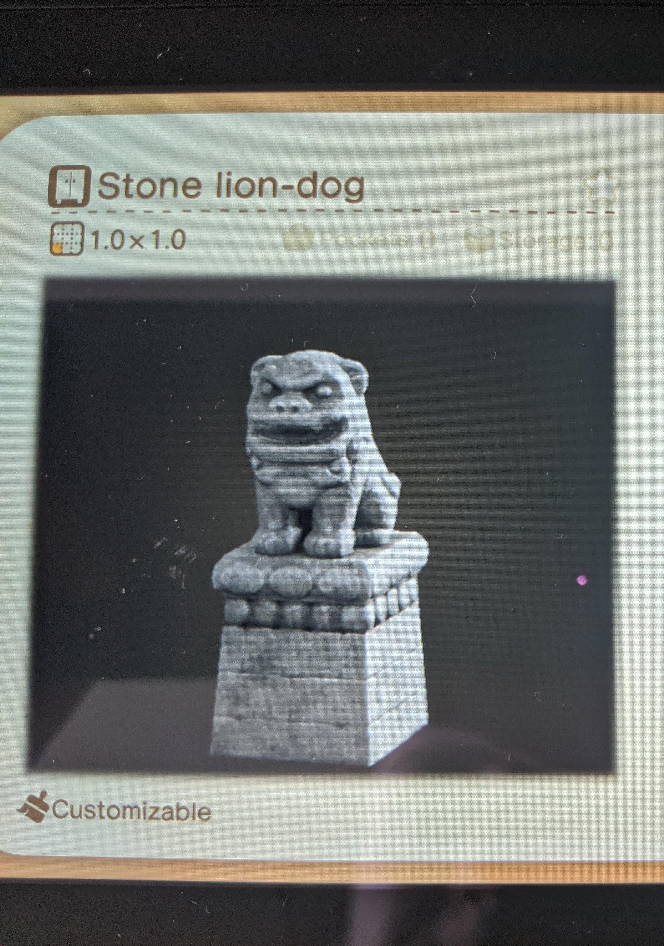 Kyle crafting stone liondog! Comment for dodo r/NoFeeAC