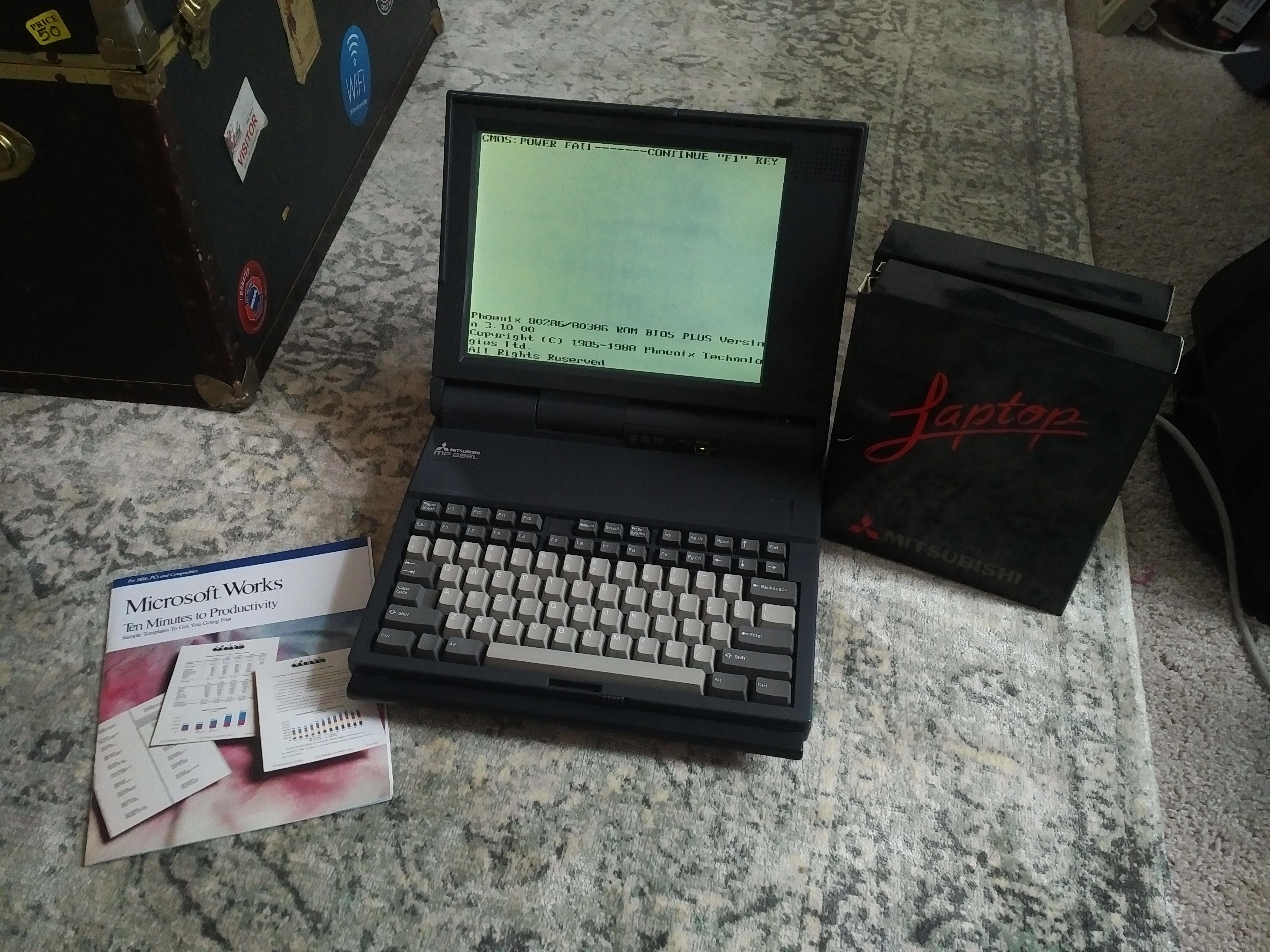 TIL Mitsubishi made laptops in the 80s and 90s. r/retrobattlestations