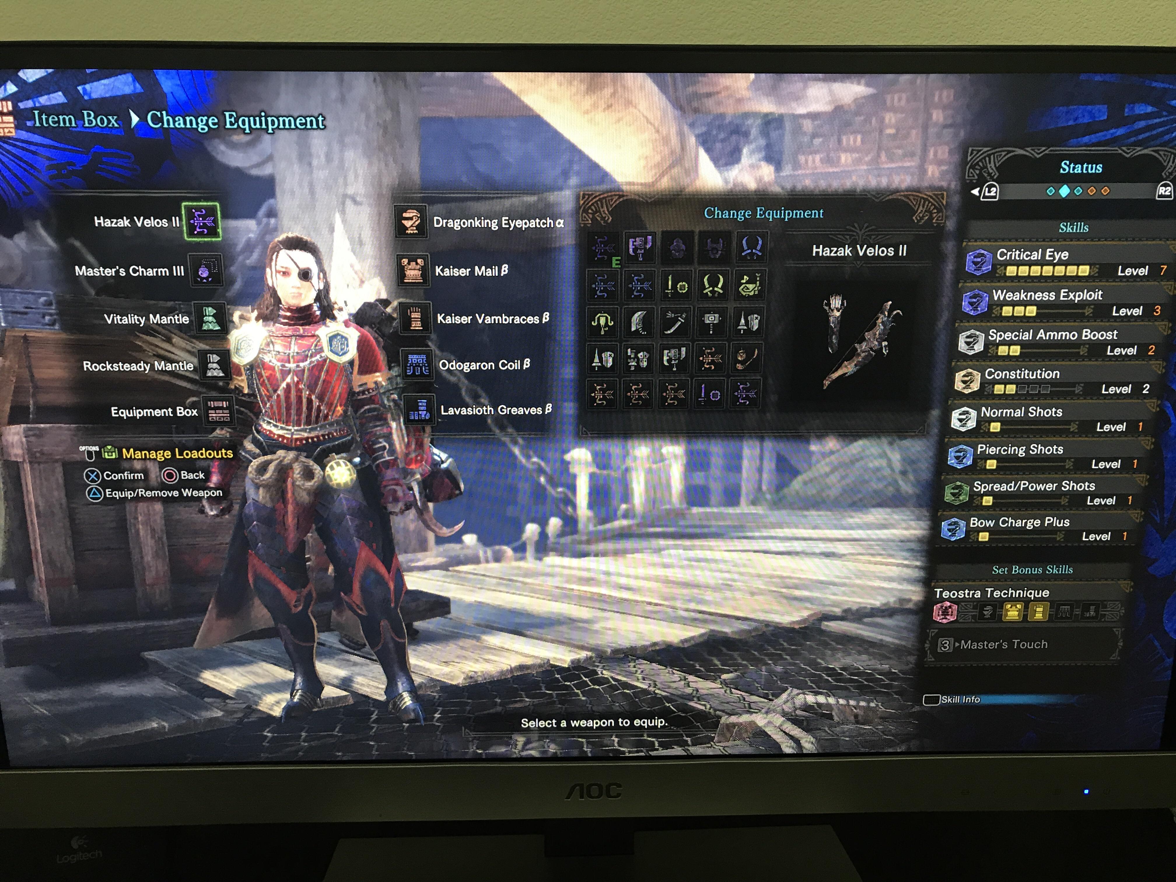 Updated bow build 🏹 part 2 electric boogaloo r/MonsterHunterWorld