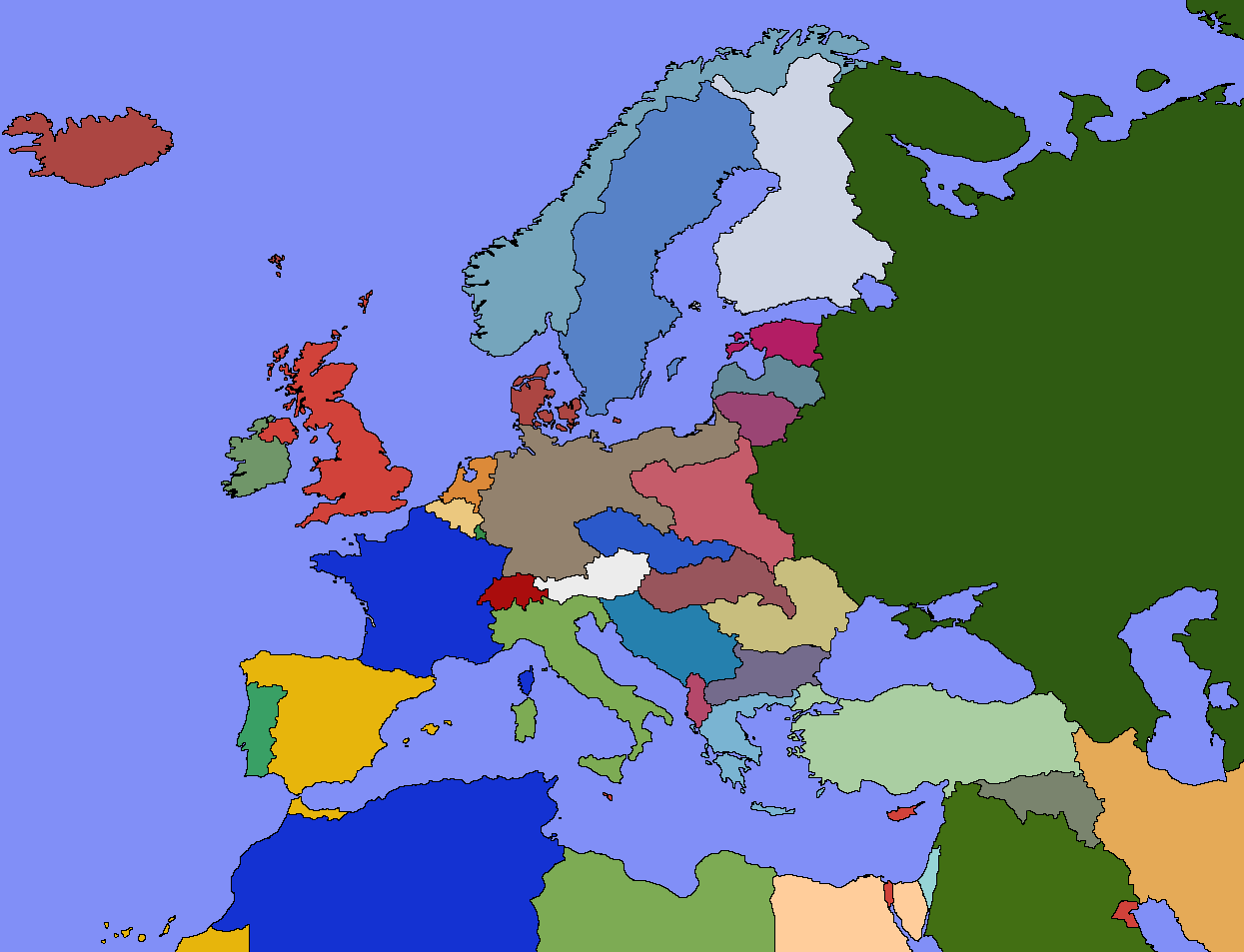 Map of Europe before WW2 Europe Map Before WII