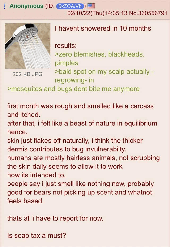 Semiserious, is there any scientific correlation with shampoo