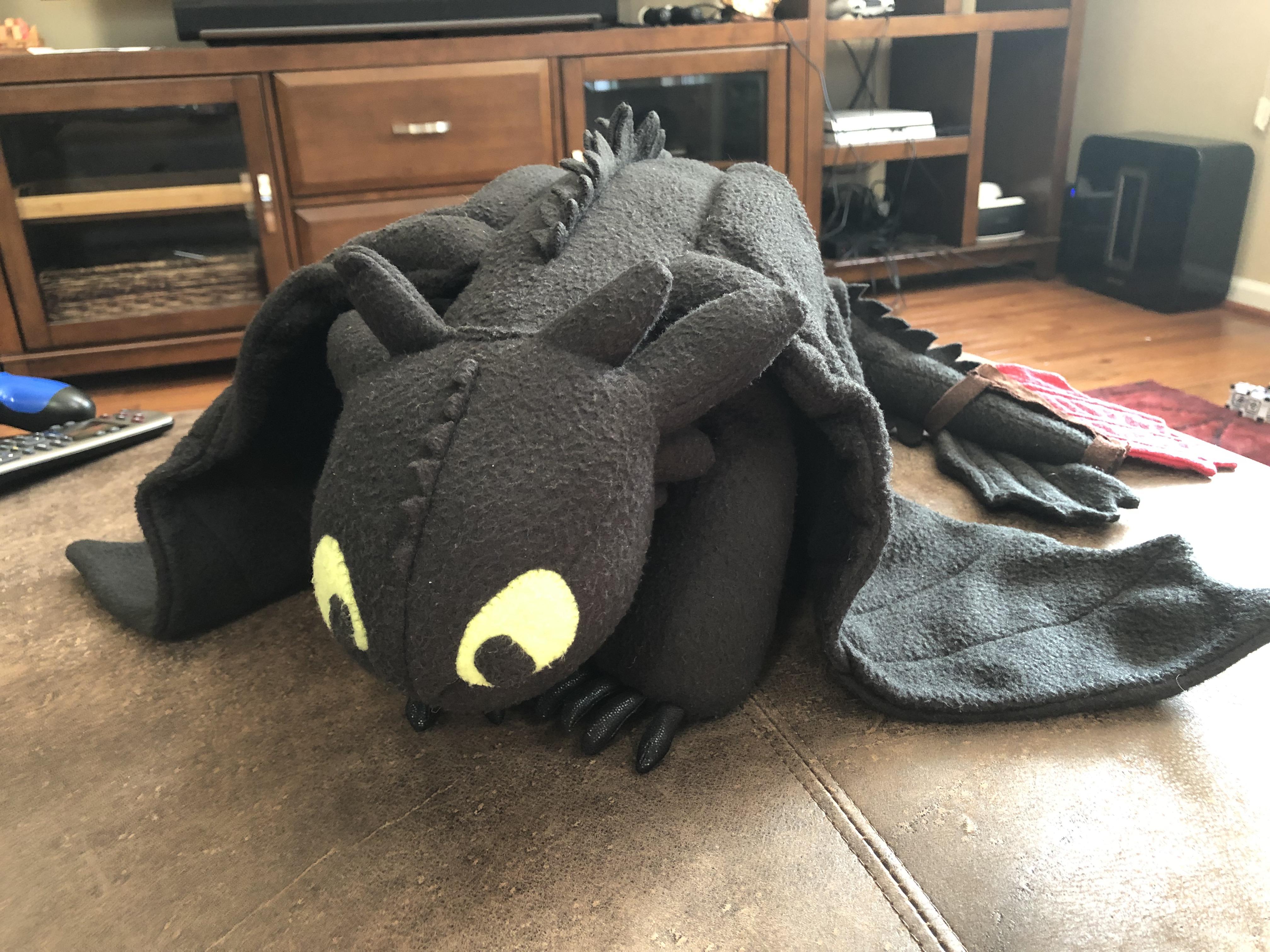 I made a Toothless Plush a few years ago when I couldn’t find one I