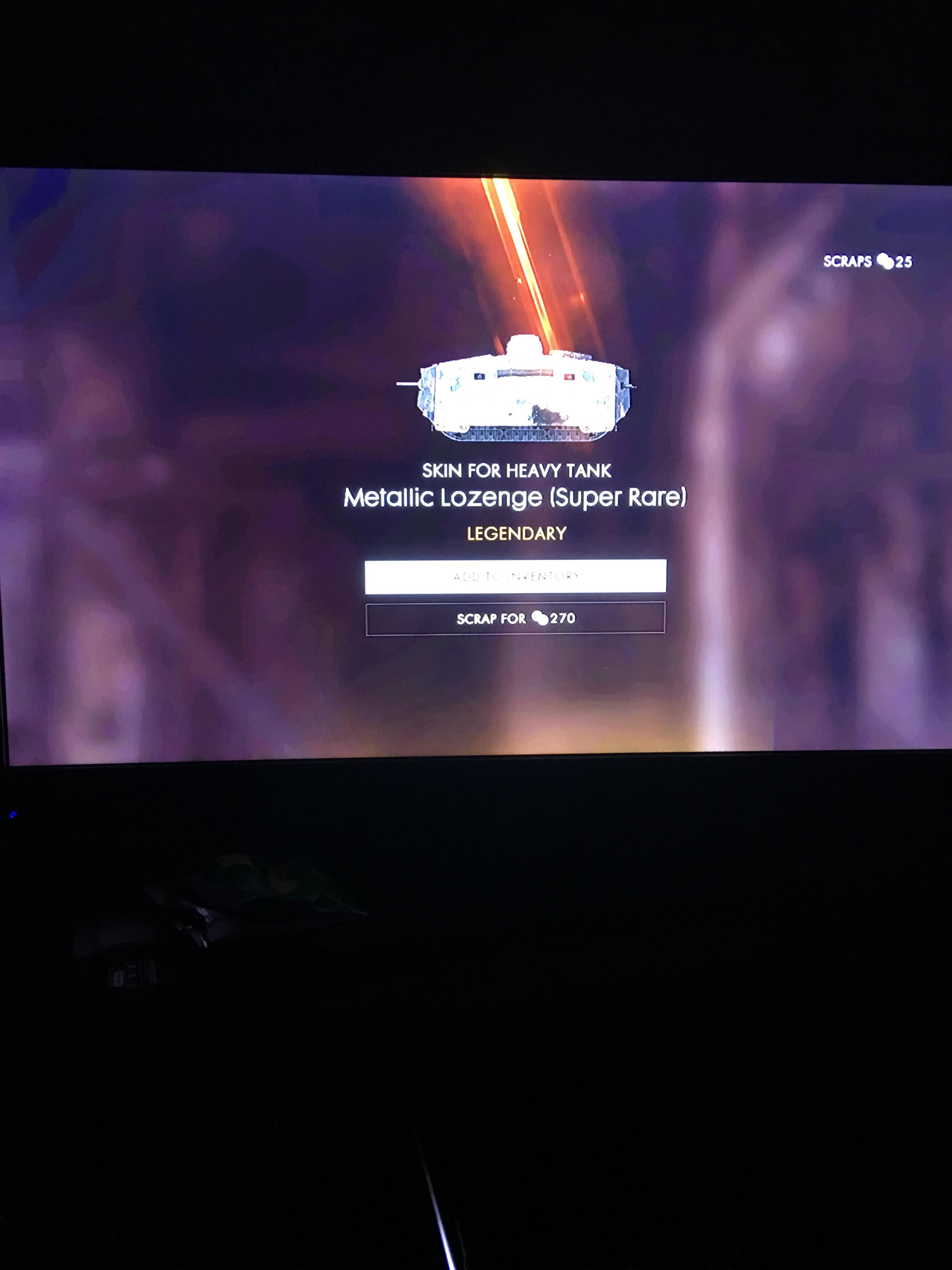 The battlefield gods shed their light and gave me this in a regular