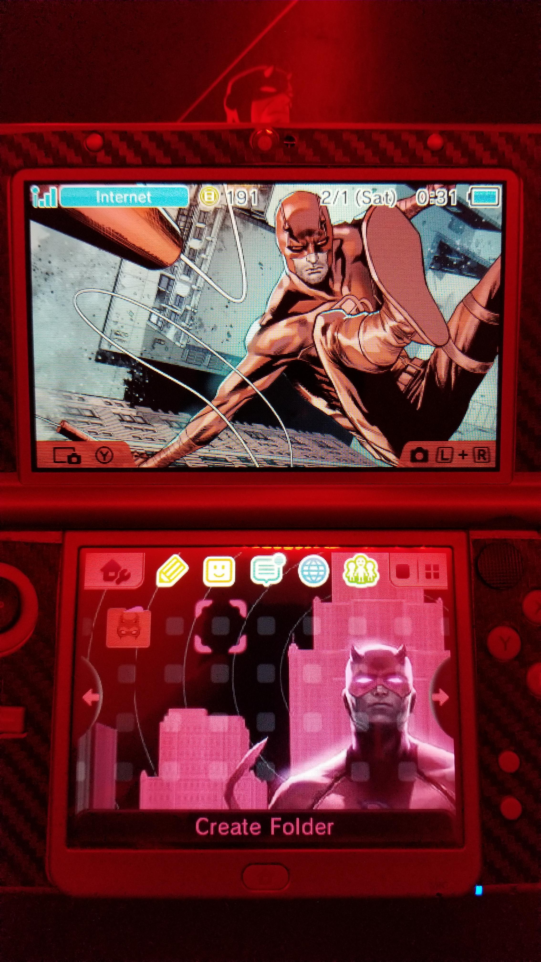 My new 3ds theme r/Daredevil